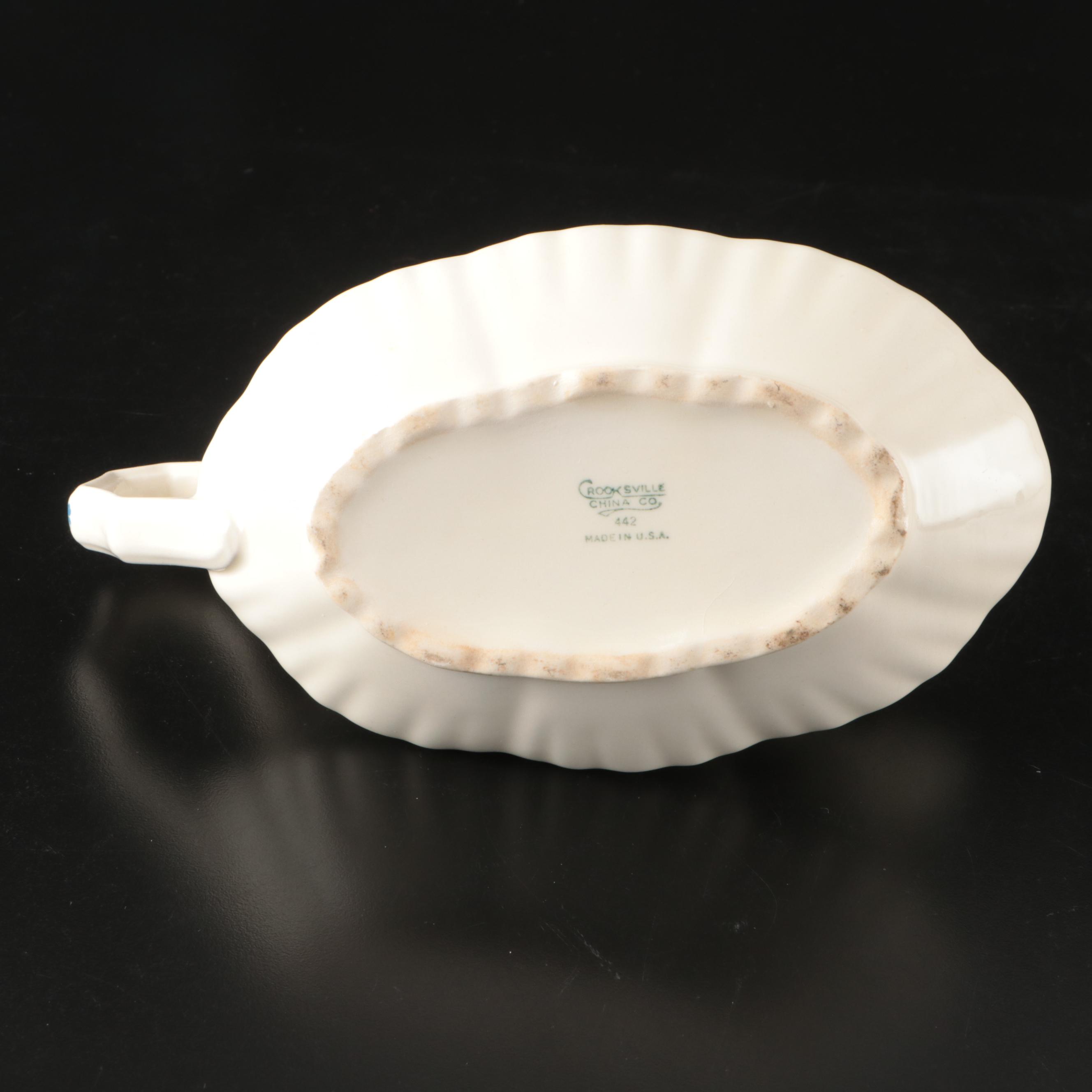 Wedgwood Porcelain Bowl, Crooksville Porcelain Dish, and More Tableware