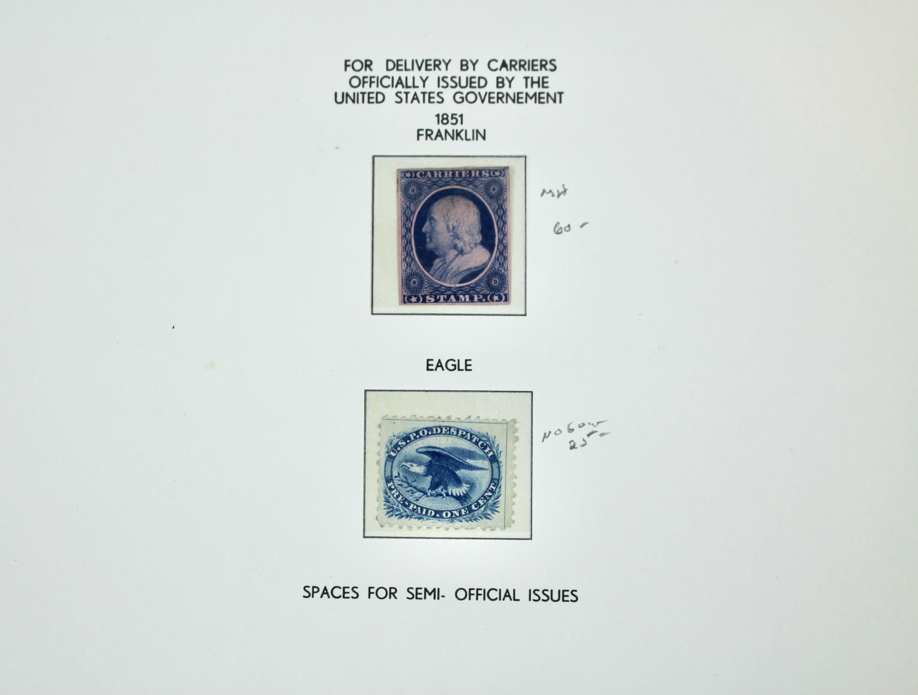 Six Different Confederate States Postage Stamps and Two Different Local Stamps