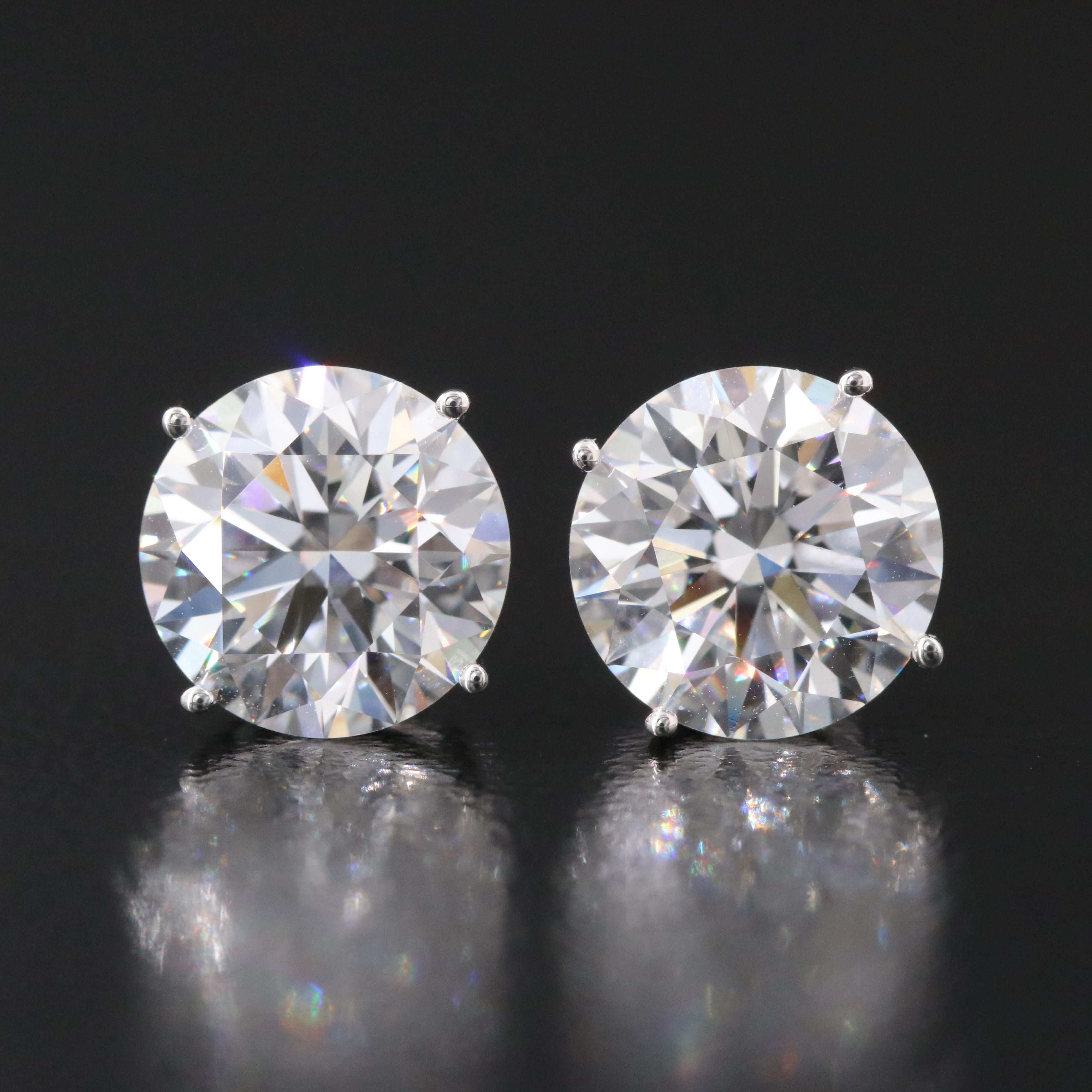 14K 3.95 CTW Lab Grown Diamond Stud Earrings
