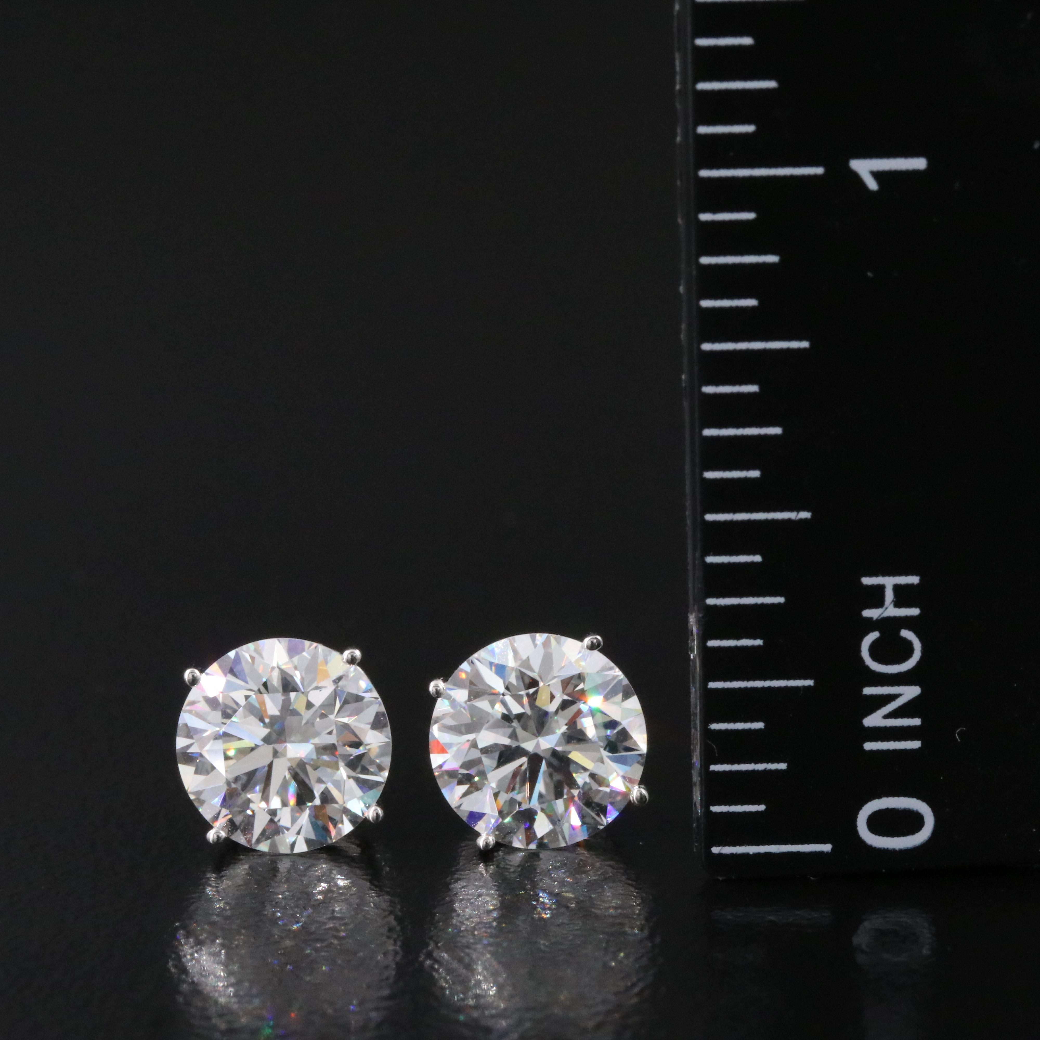 14K 3.95 CTW Lab Grown Diamond Stud Earrings