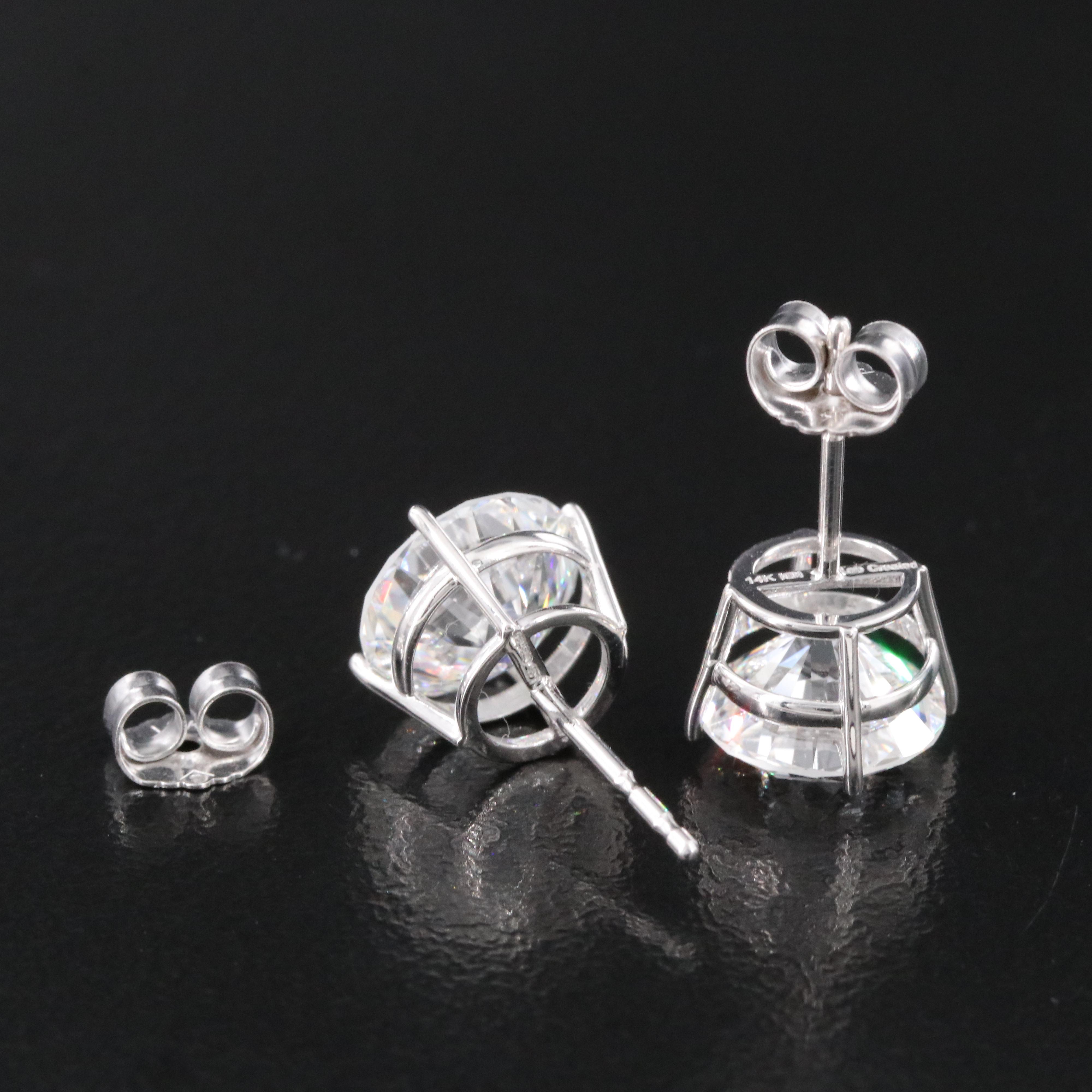 14K 3.95 CTW Lab Grown Diamond Stud Earrings