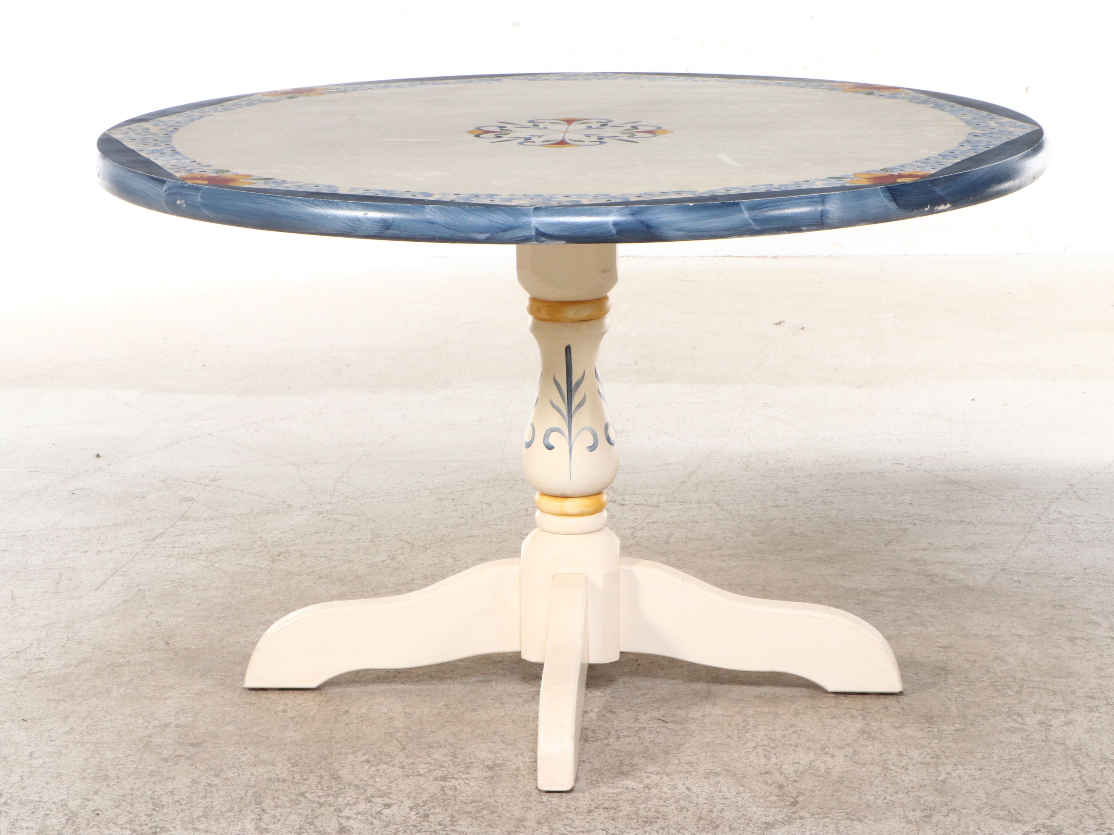 Six-Piece Painted Wood Dining Set