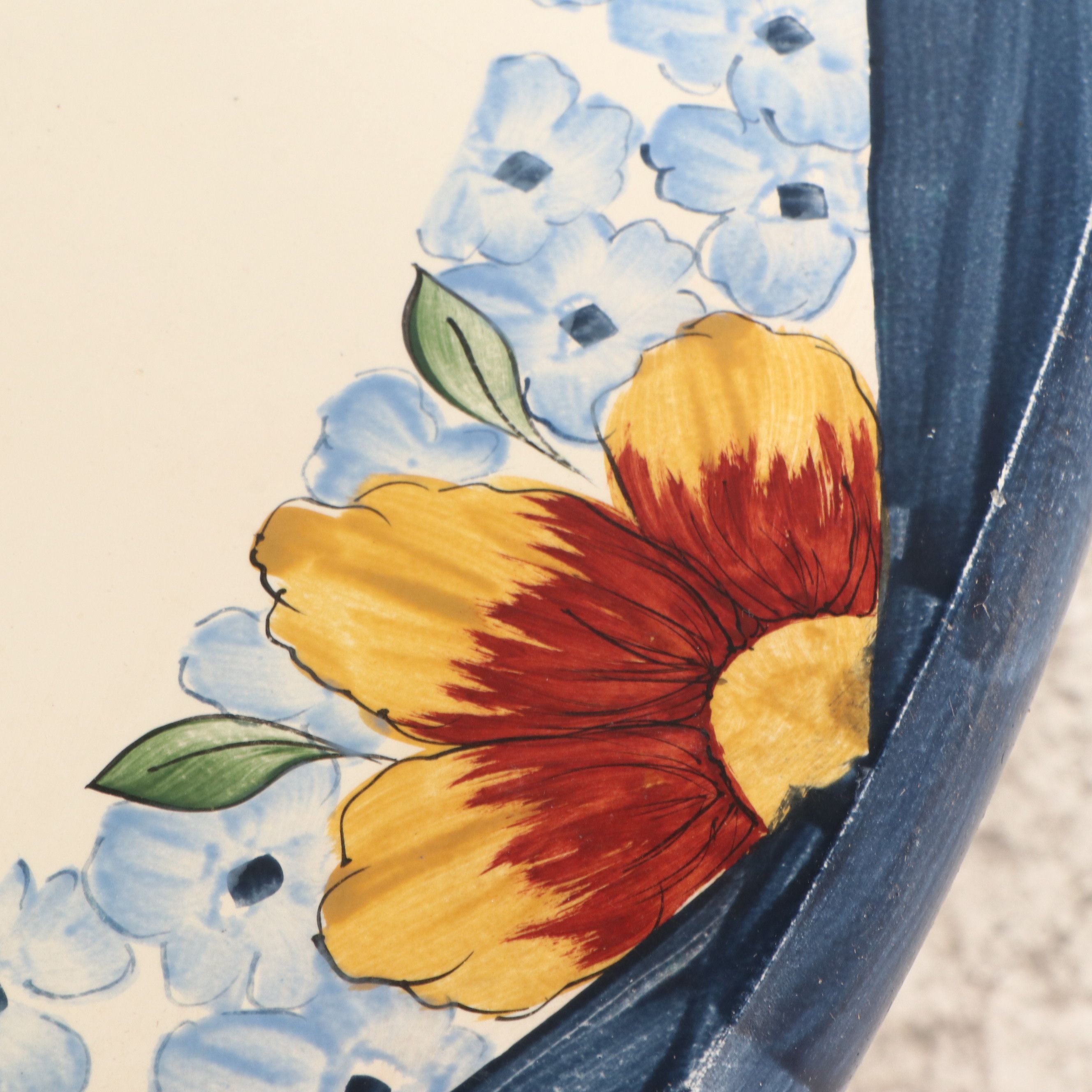 Six-Piece Painted Wood Dining Set