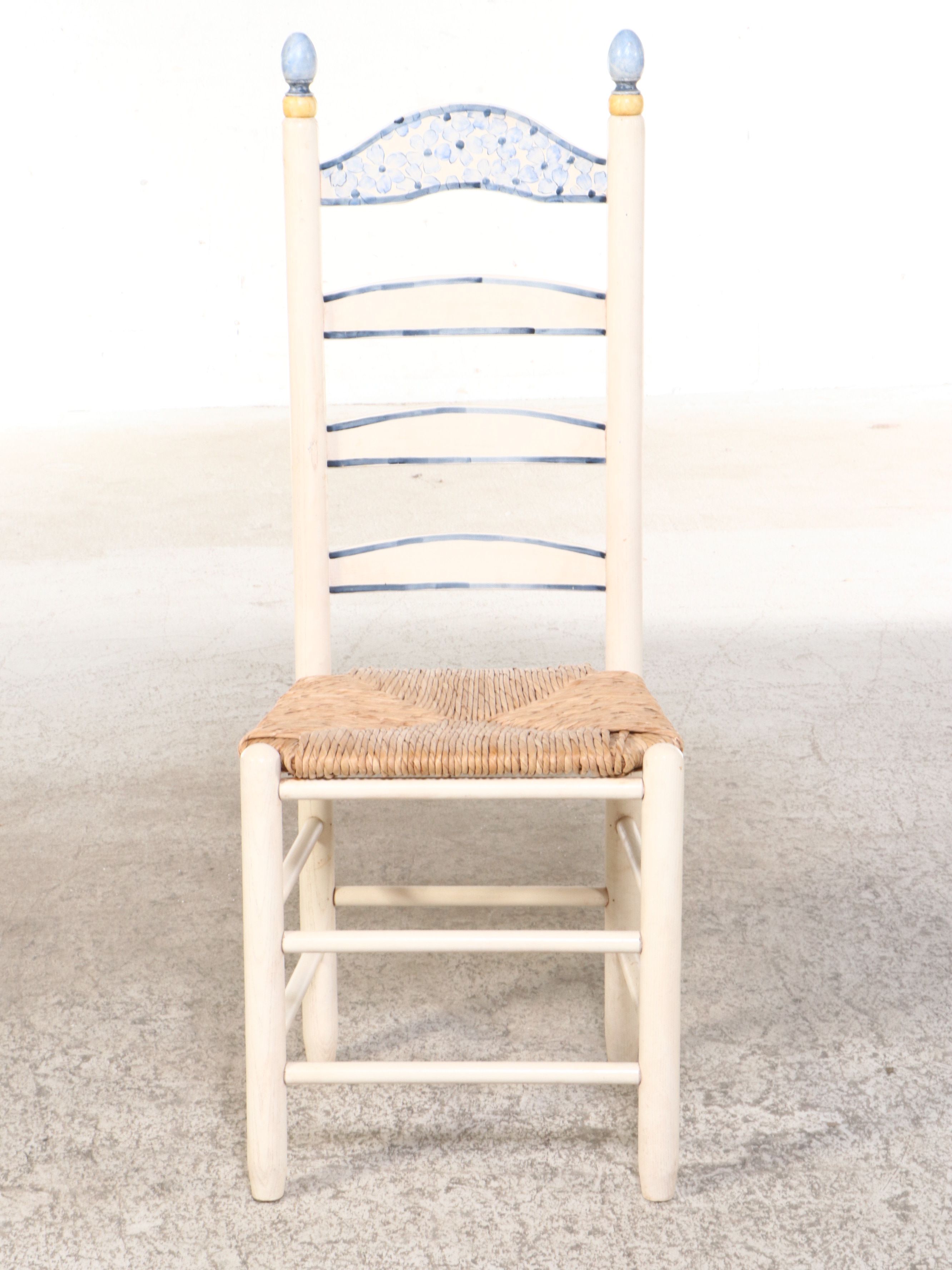 Six-Piece Painted Wood Dining Set