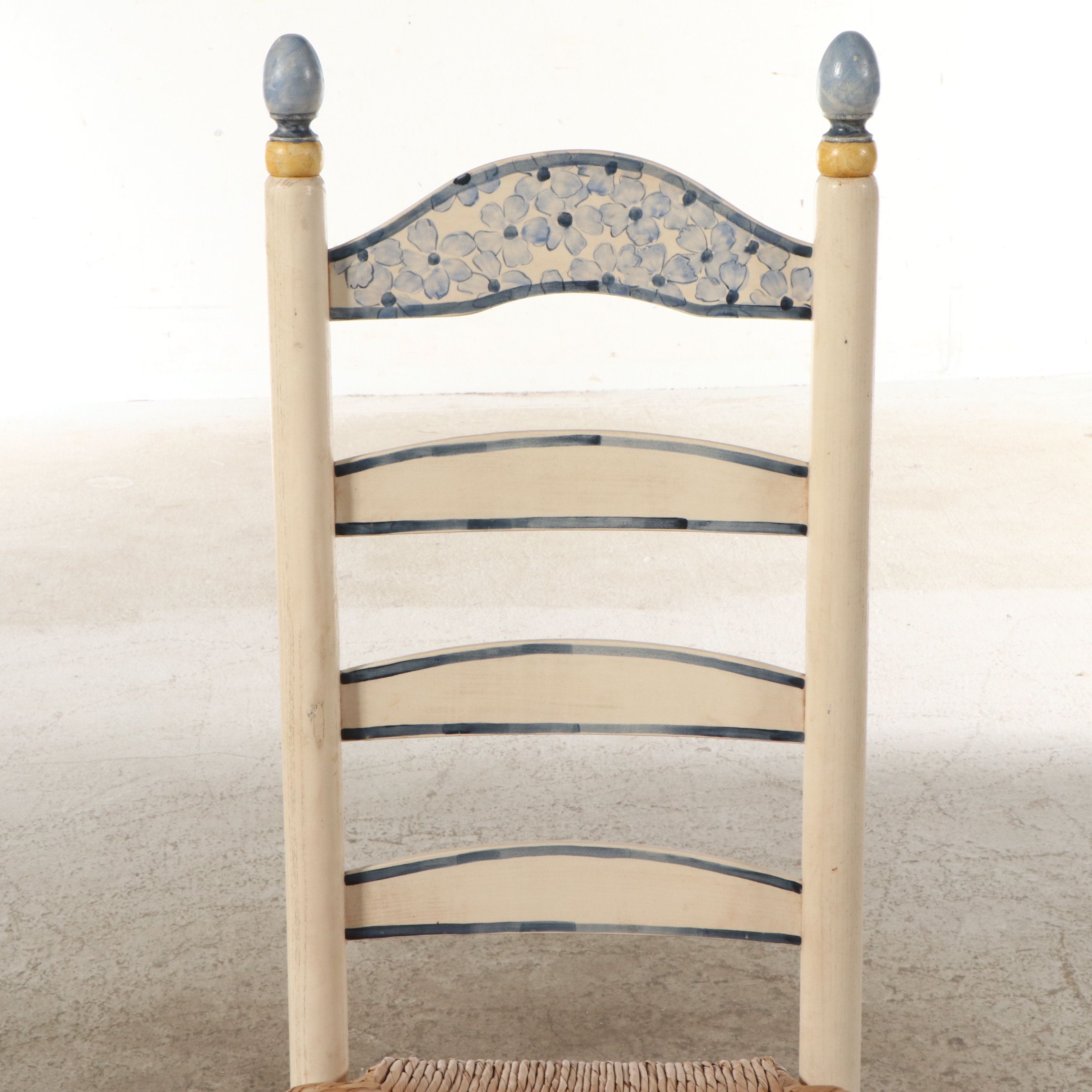 Six-Piece Painted Wood Dining Set