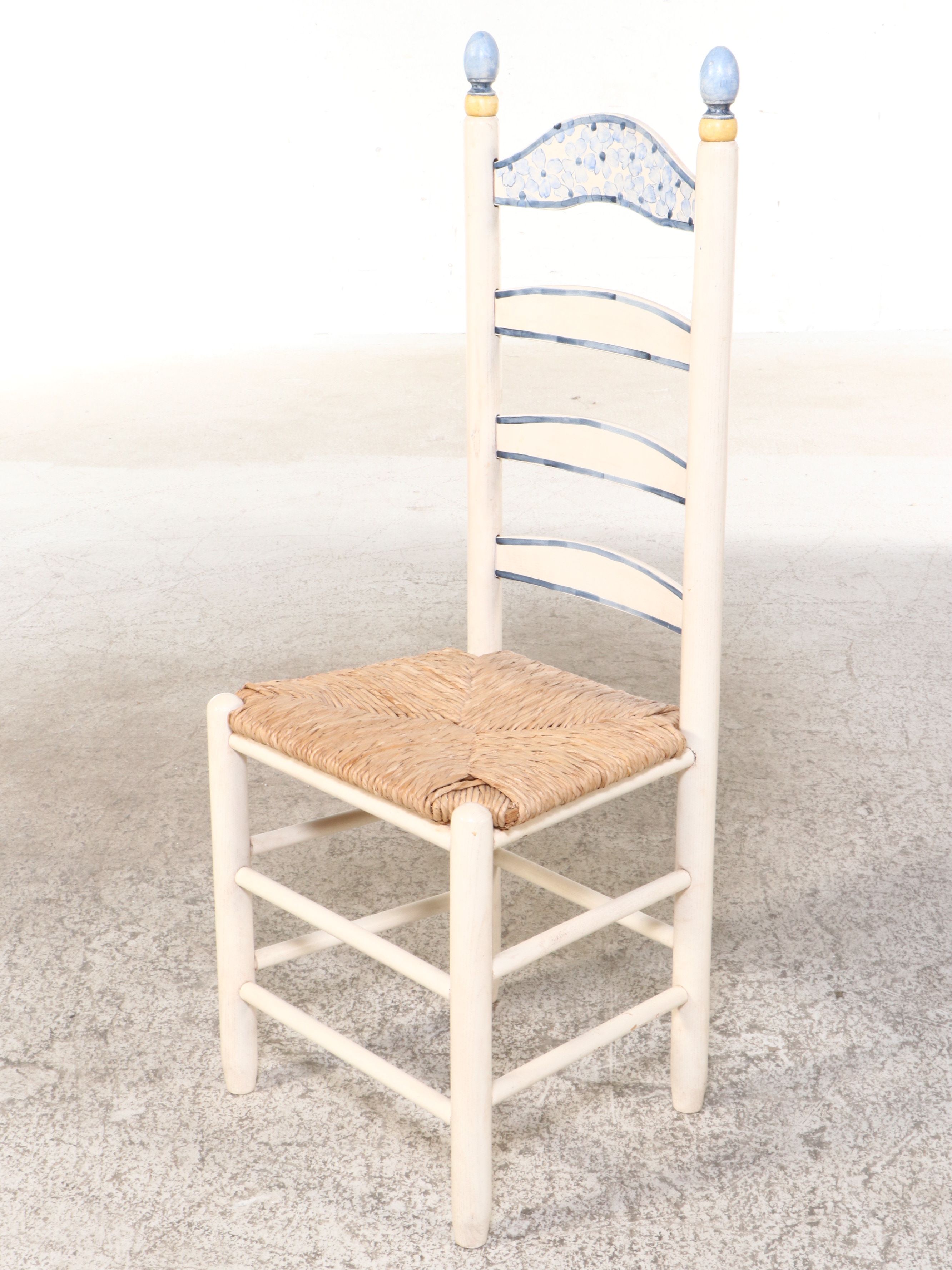 Six-Piece Painted Wood Dining Set