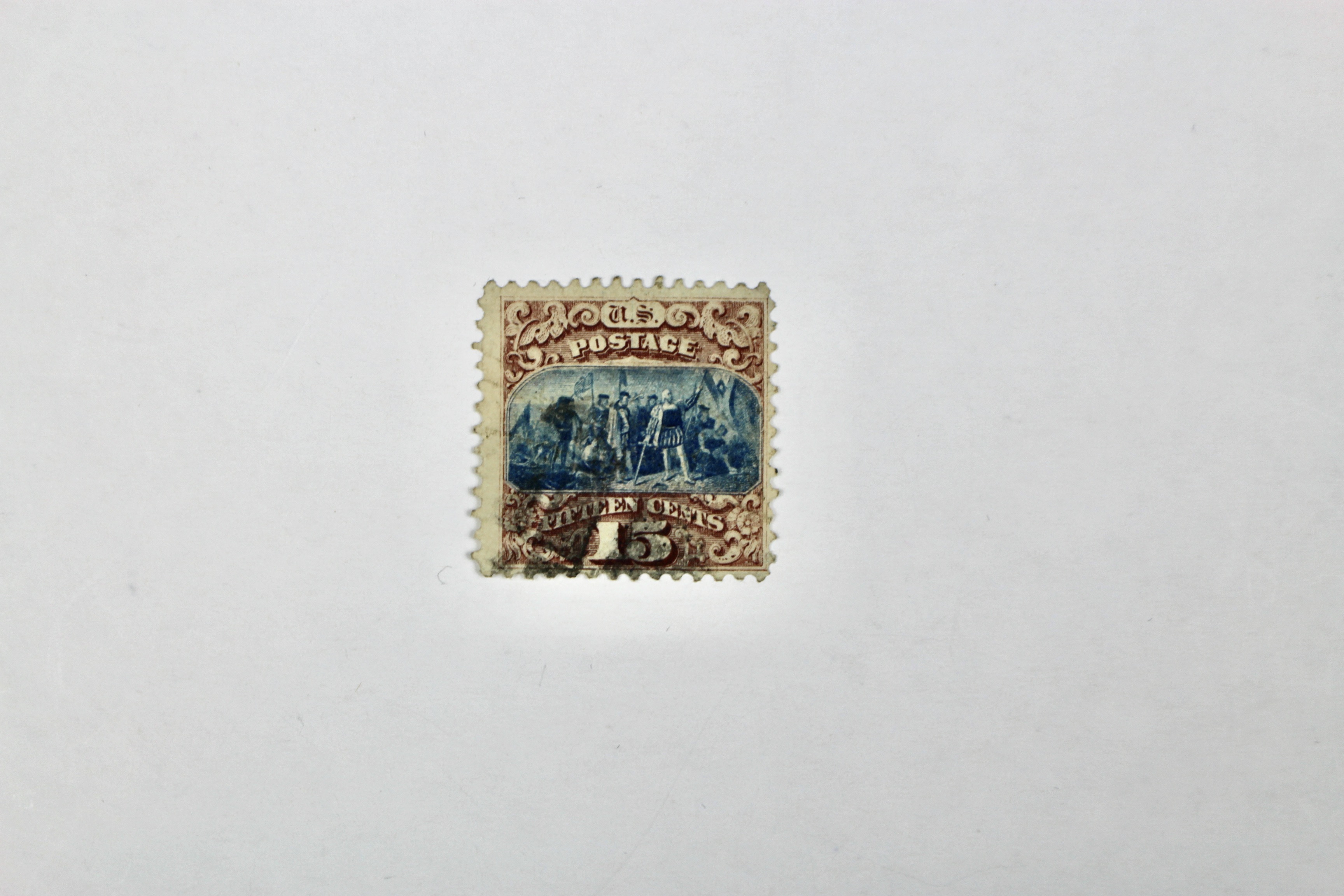 1869 15-Cent Pictorial Postage Stamp, Scott 118