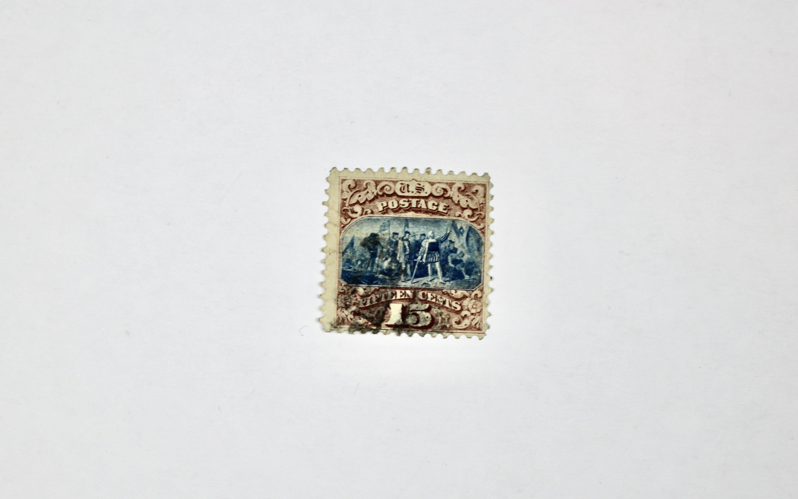 1869 15-Cent Pictorial Postage Stamp, Scott 118