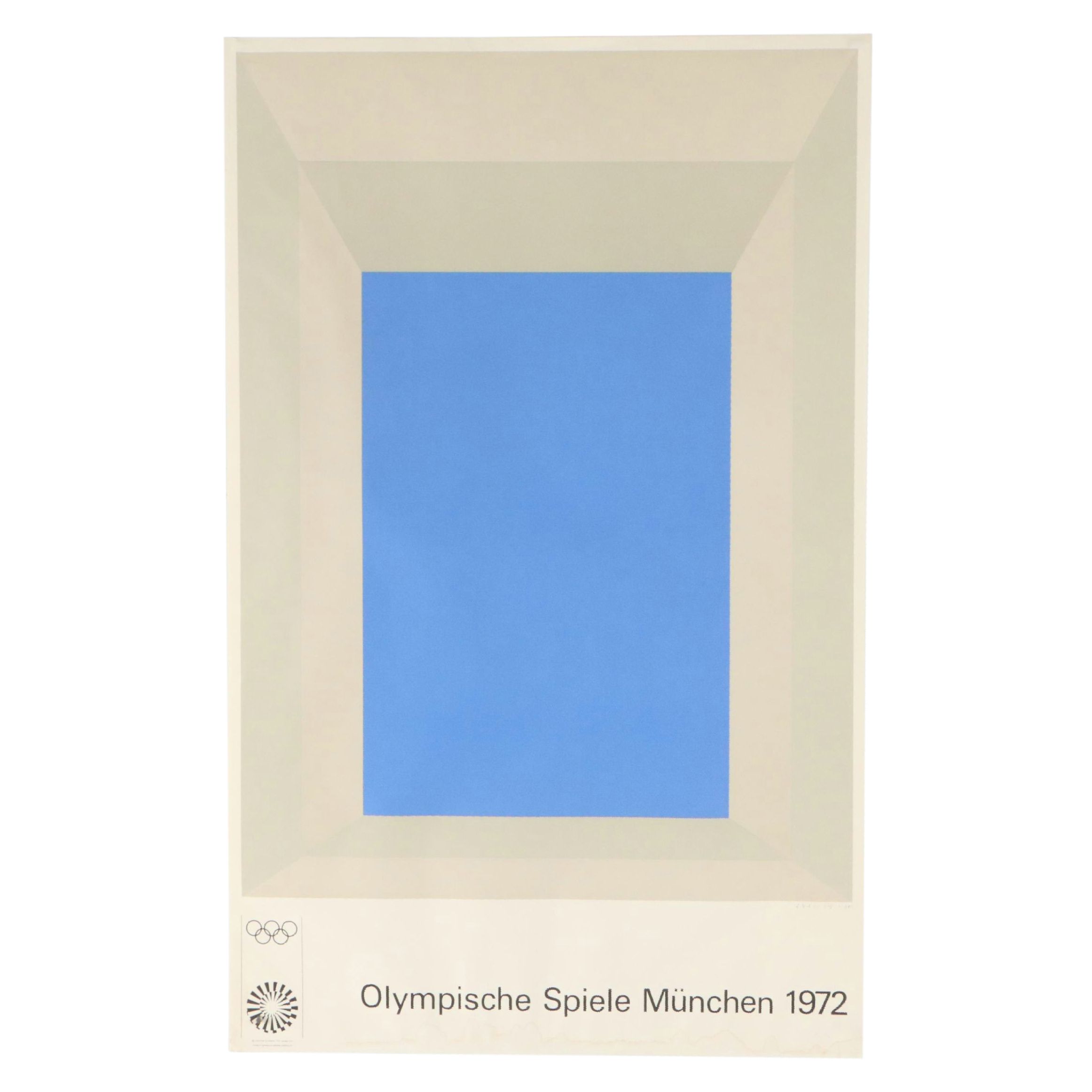 Munich Olympics Color Lithograph Poster After Josef Albers, 1972