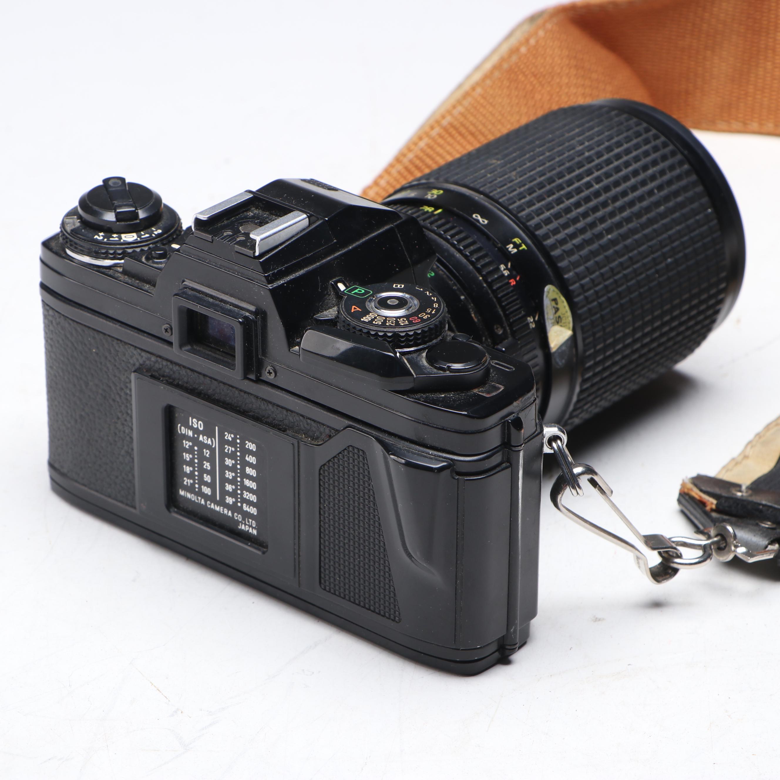 Minolta X-700 SLR Camera with Camera Bag, Flash and More Accessories