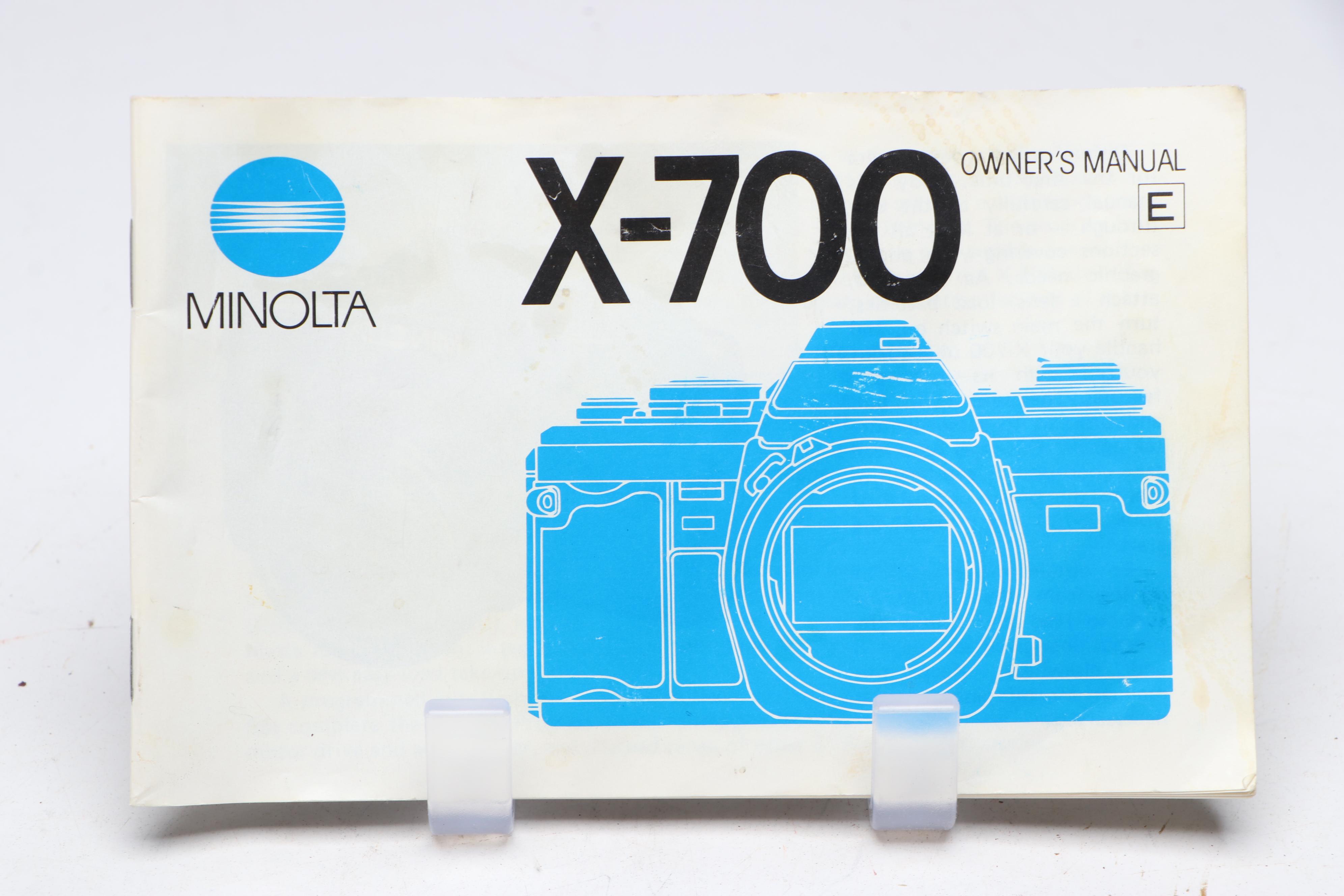 Minolta X-700 SLR Camera with Camera Bag, Flash and More Accessories