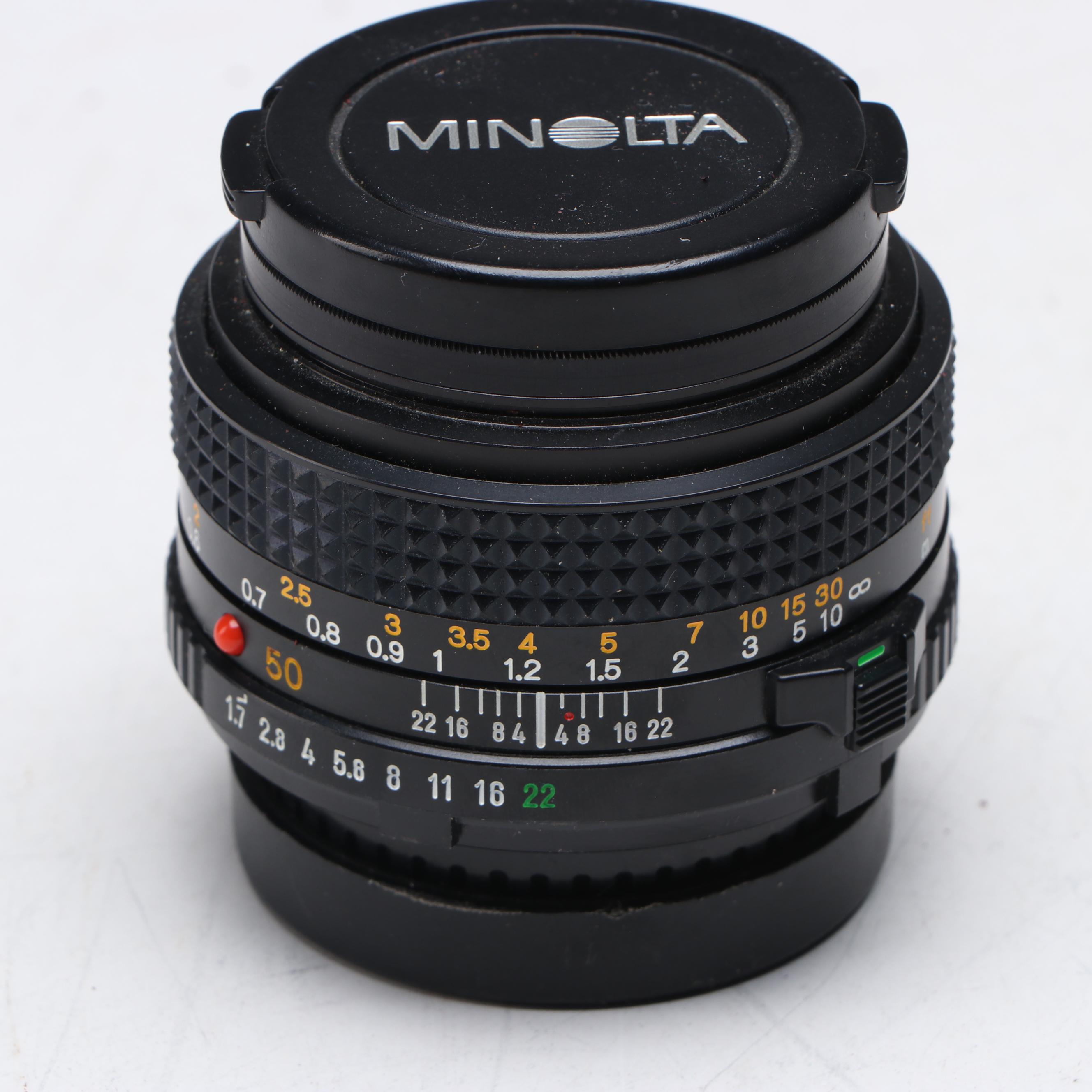 Minolta X-700 SLR Camera with Camera Bag, Flash and More Accessories