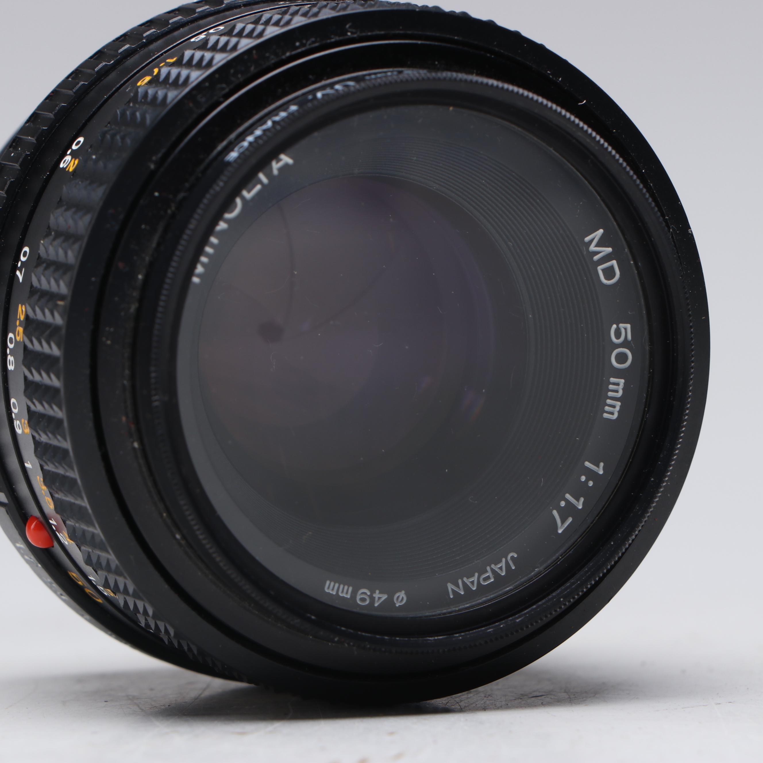 Minolta X-700 SLR Camera with Camera Bag, Flash and More Accessories