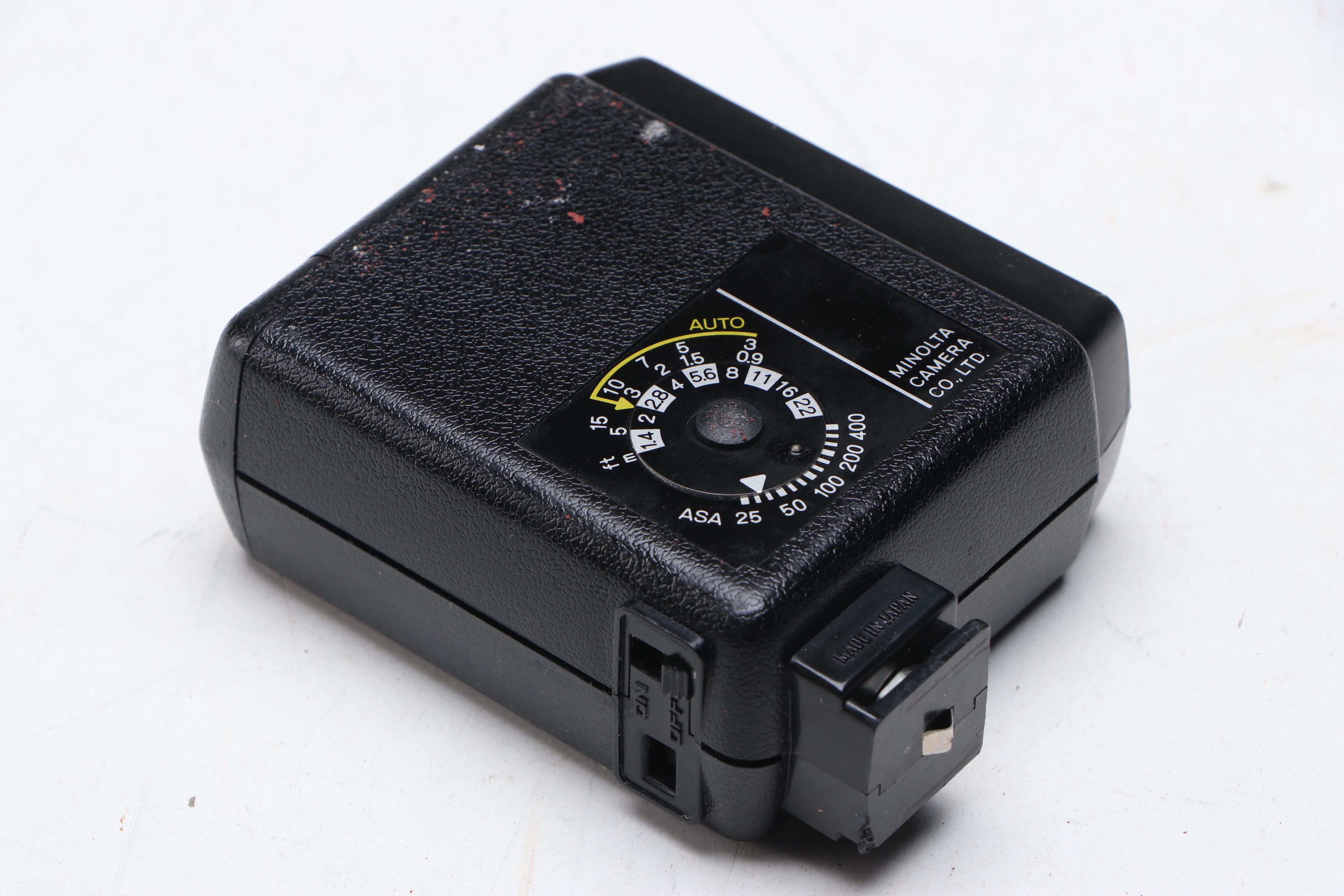 Minolta X-700 SLR Camera with Camera Bag, Flash and More Accessories