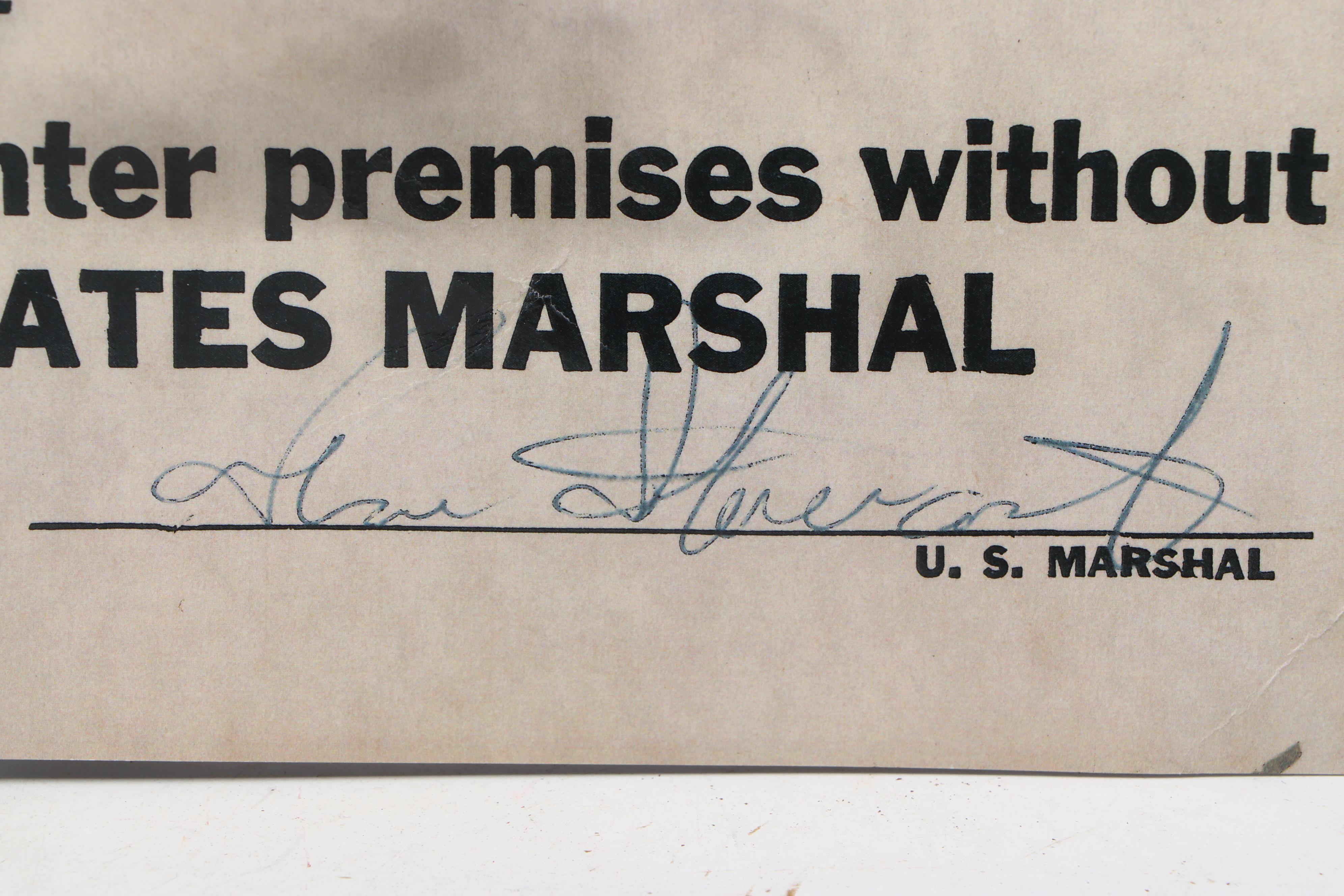 Prohibition Style Whisky Prescription Form with Reproduction Sign