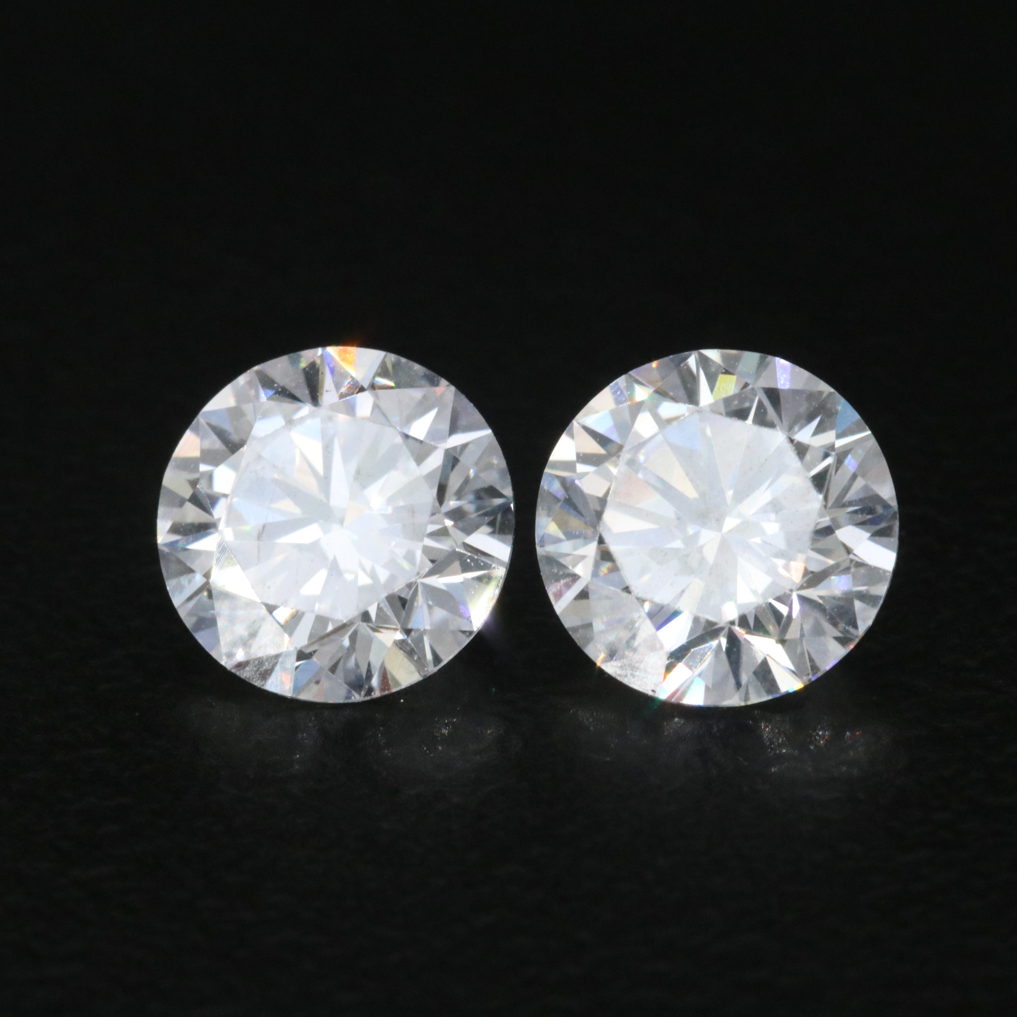 Loose 2.22 CTW Lab Grown Diamond Pair