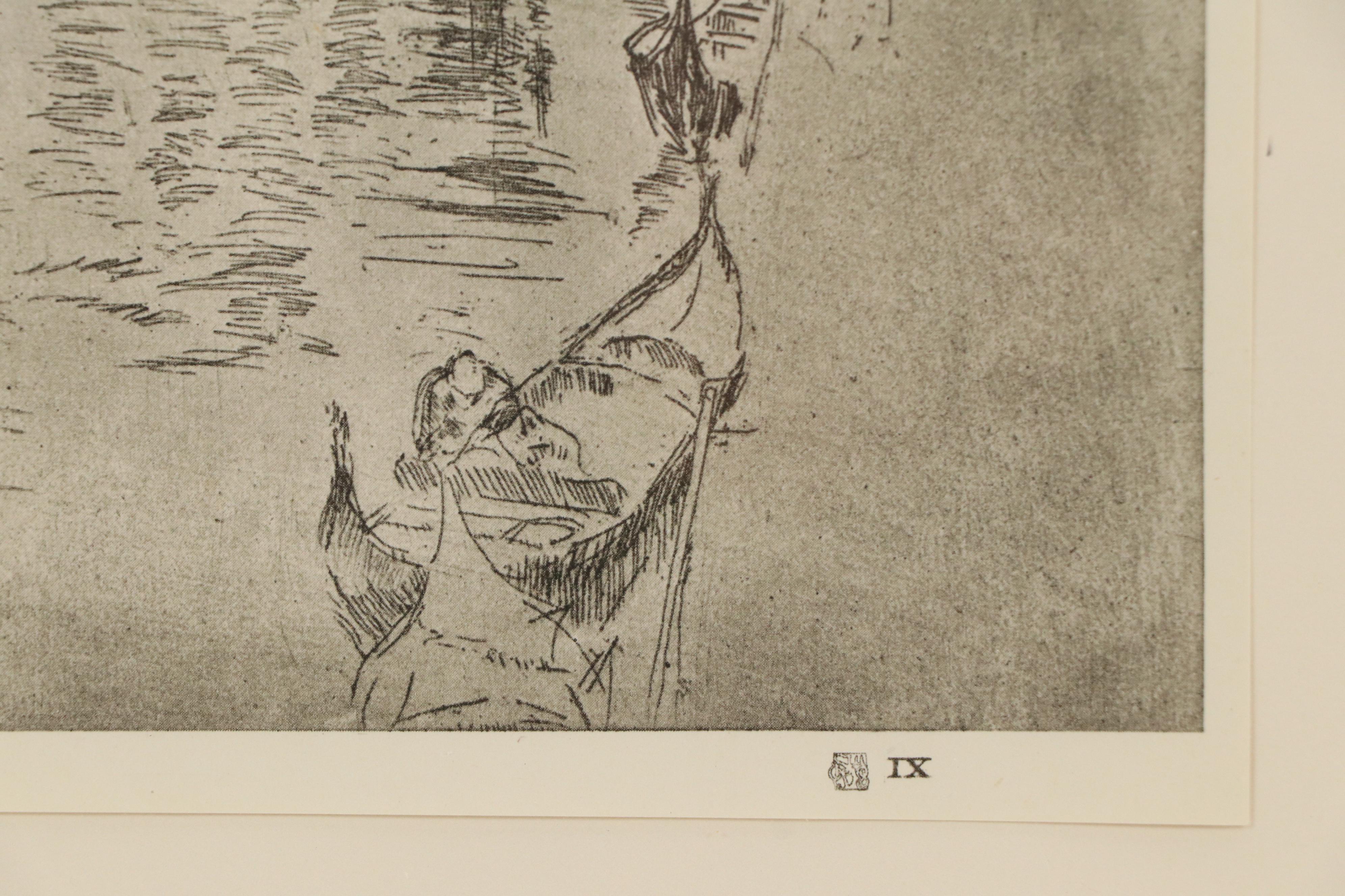 After James Abbott McNeill Whistler Rotogravures "Quiet Canal" & "The Piazzetta"