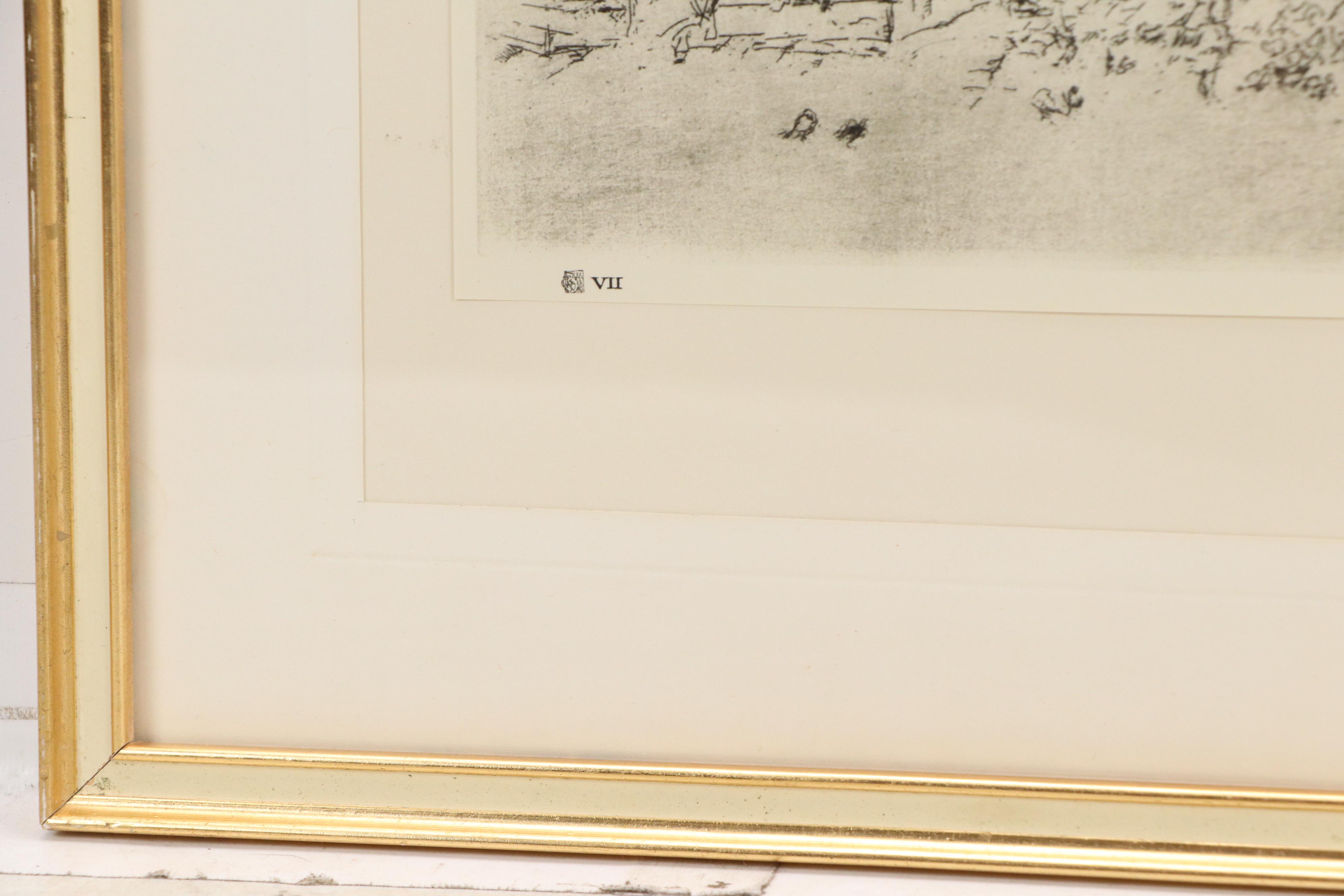 After James Abbott McNeill Whistler Rotogravures "Quiet Canal" & "The Piazzetta"