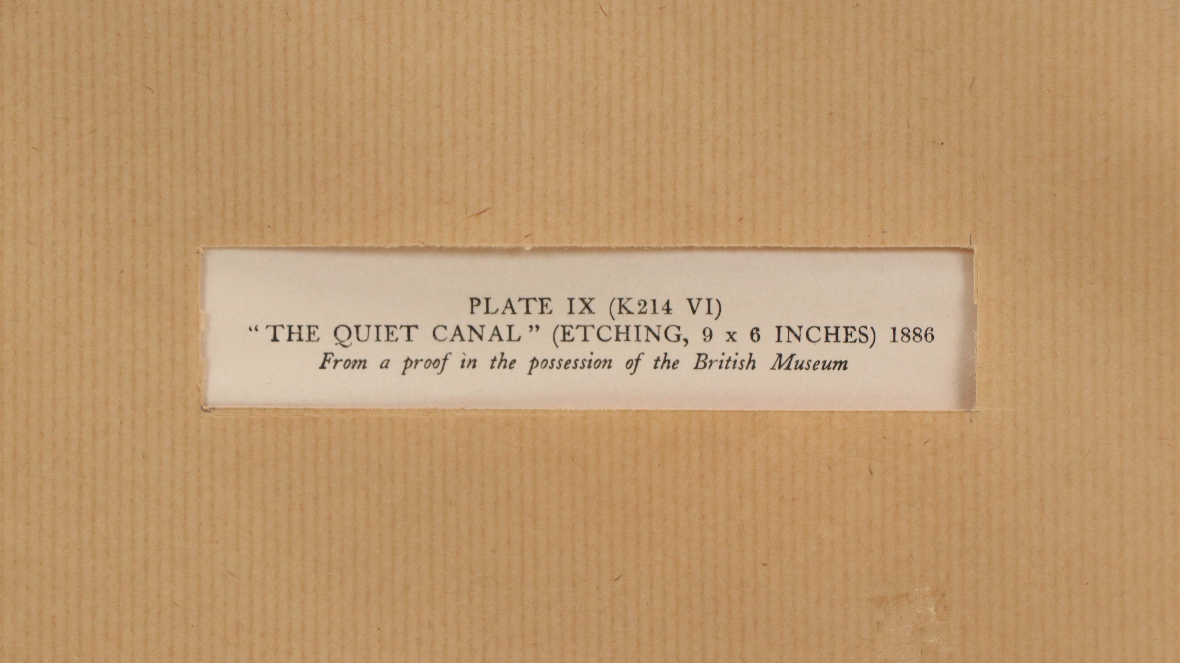 After James Abbott McNeill Whistler Rotogravures "Quiet Canal" & "The Piazzetta"