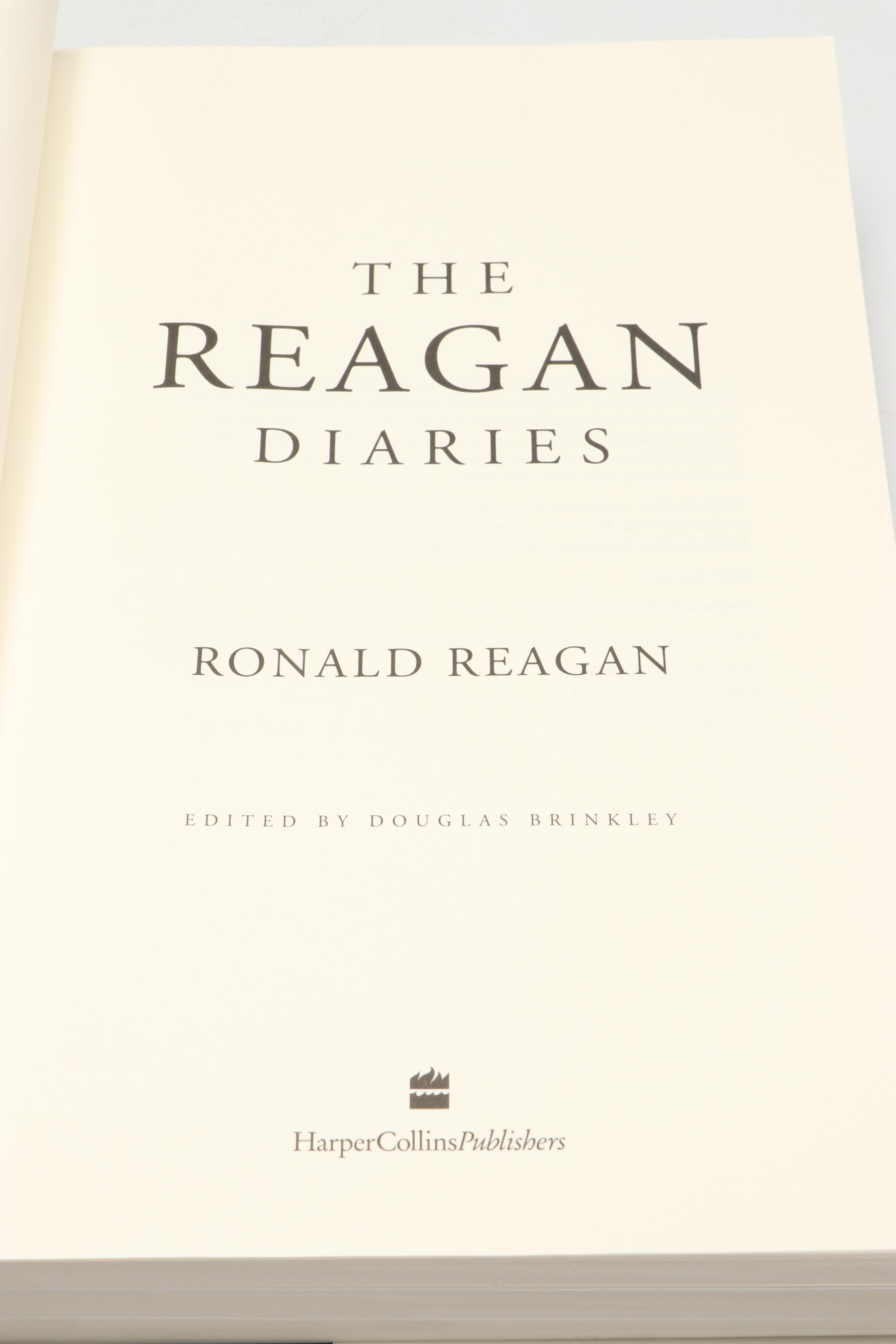 Signed First Edition "I Love You, Ronnie" by Nancy Reagan and More Books