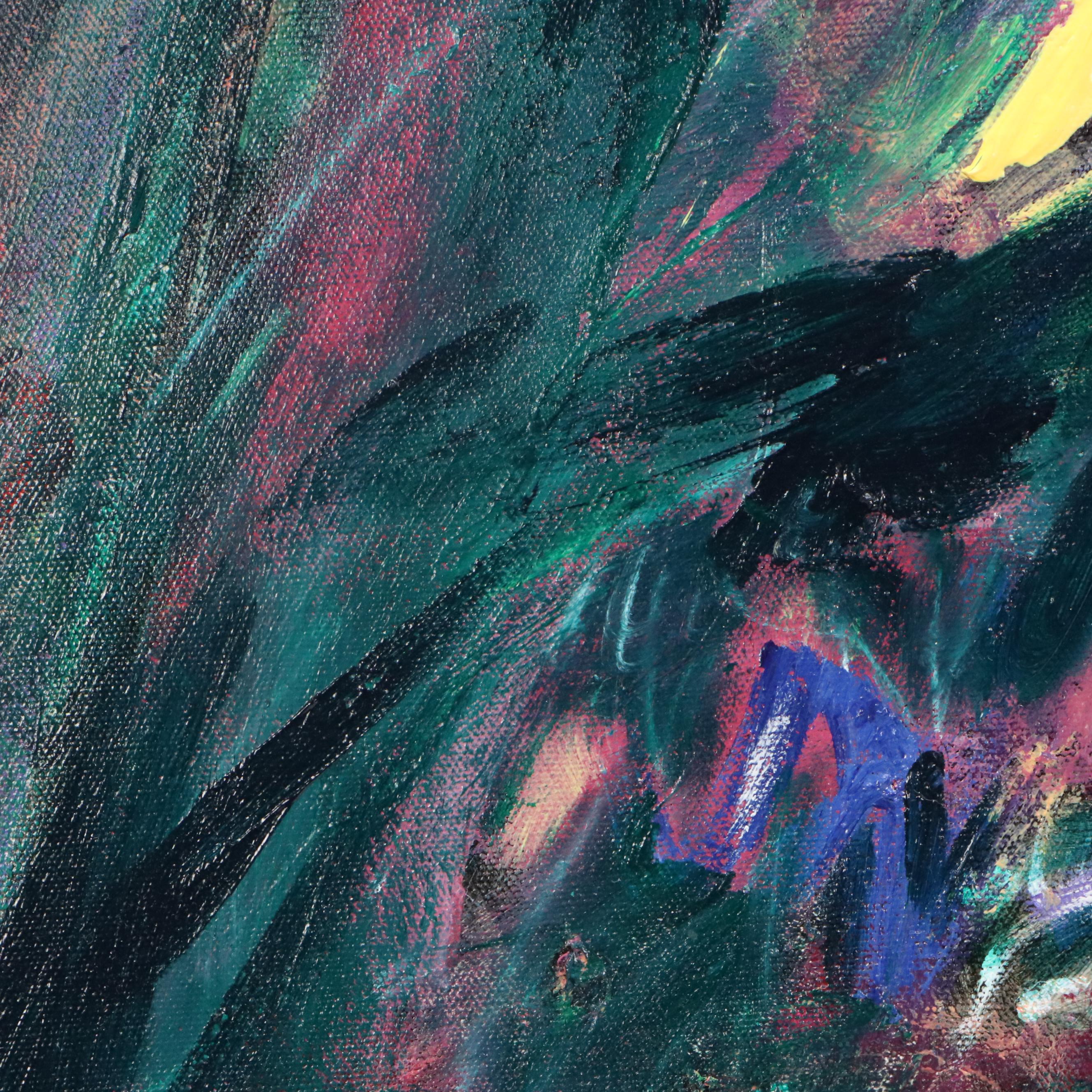 Robert Berkshire Abstract Expressionist Oil Painting