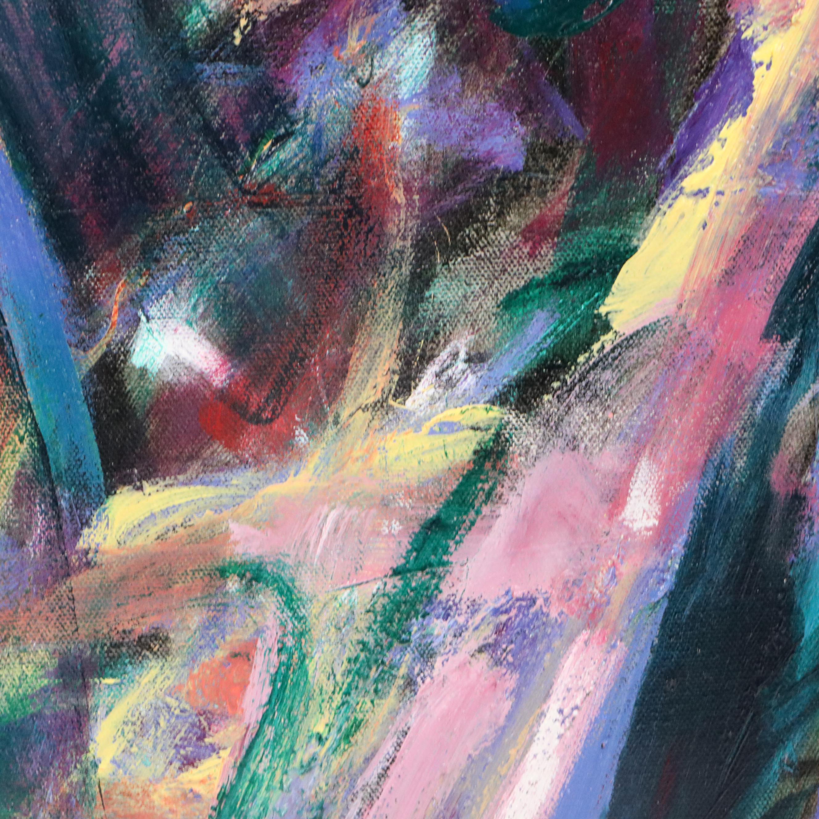 Robert Berkshire Abstract Expressionist Oil Painting