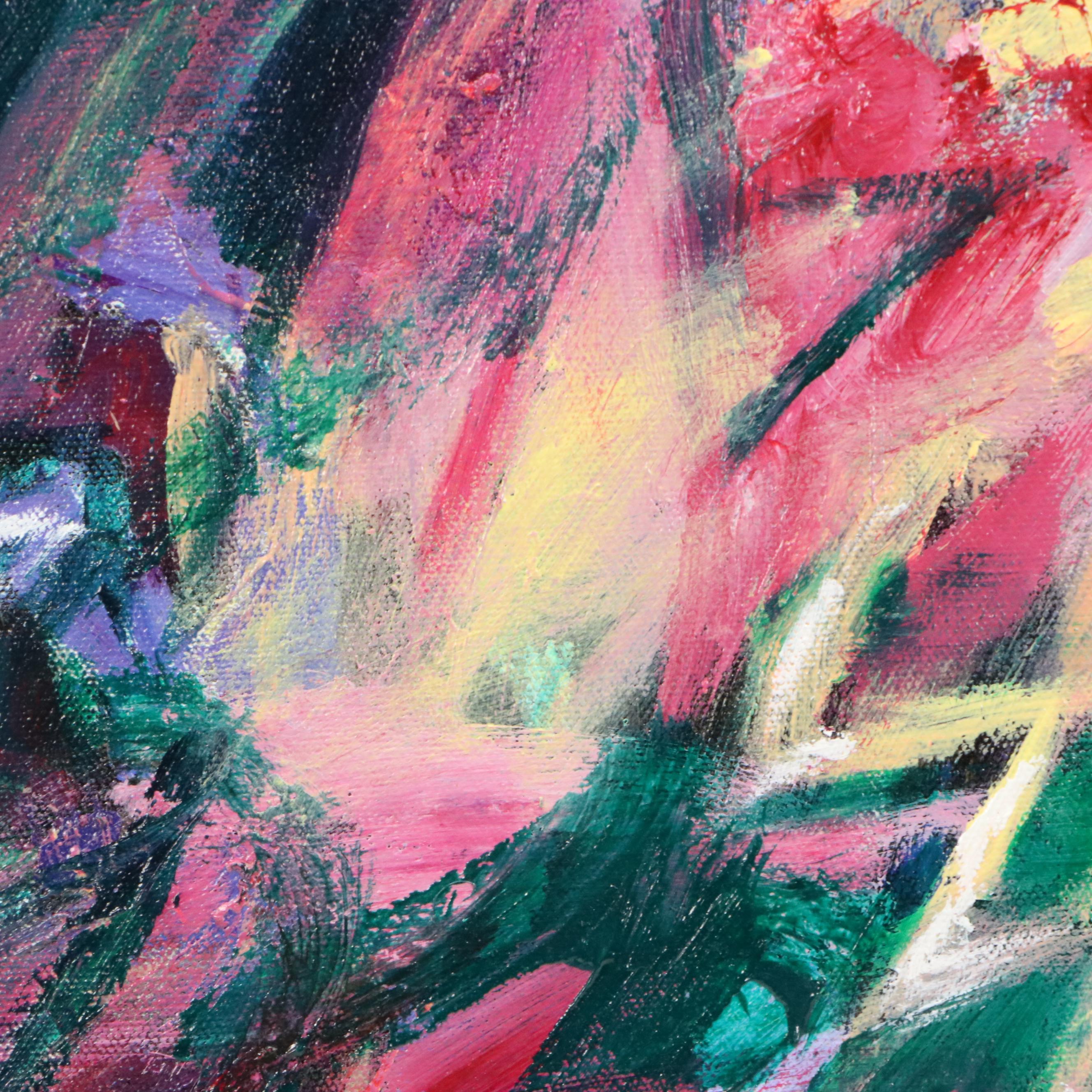 Robert Berkshire Abstract Expressionist Oil Painting