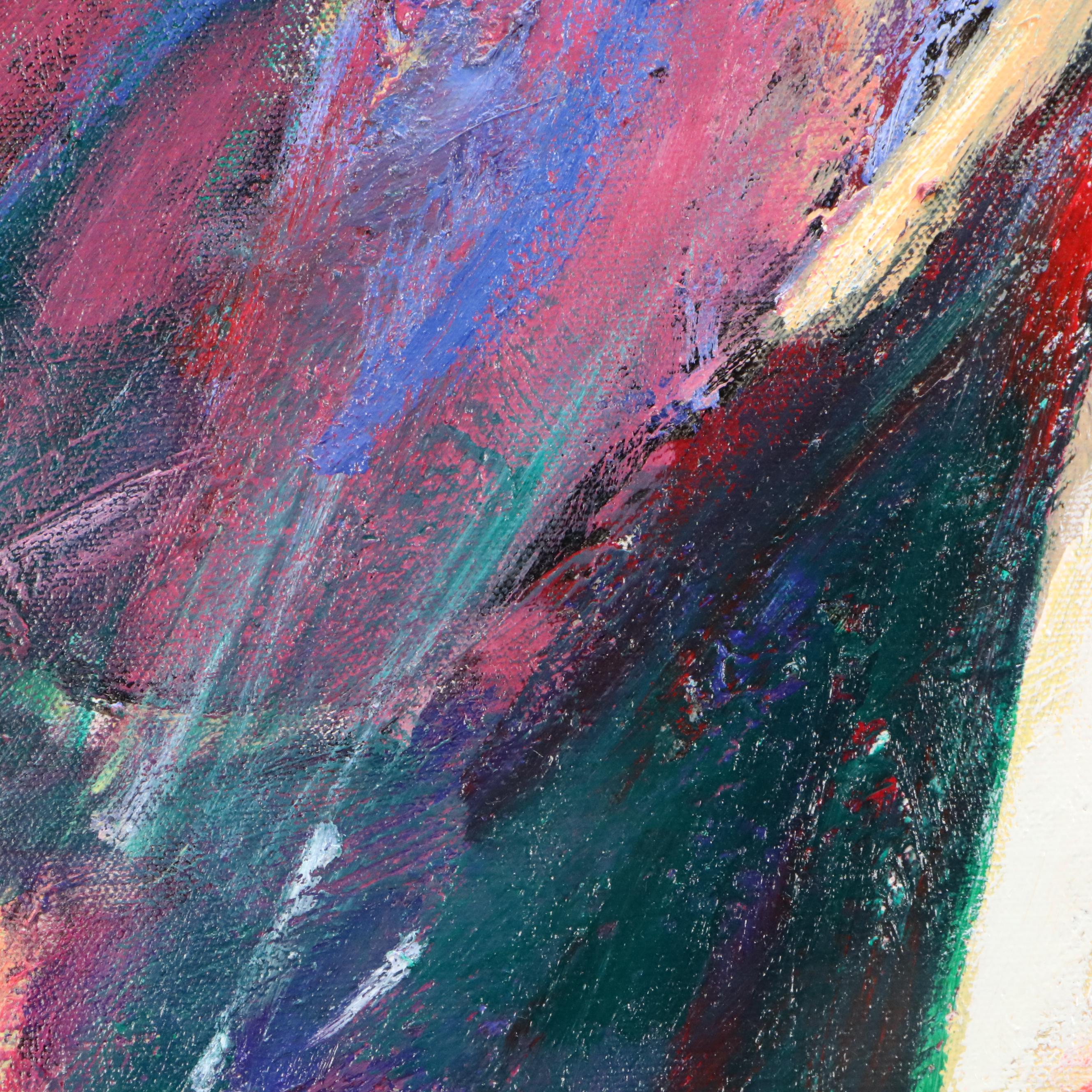 Robert Berkshire Abstract Expressionist Oil Painting