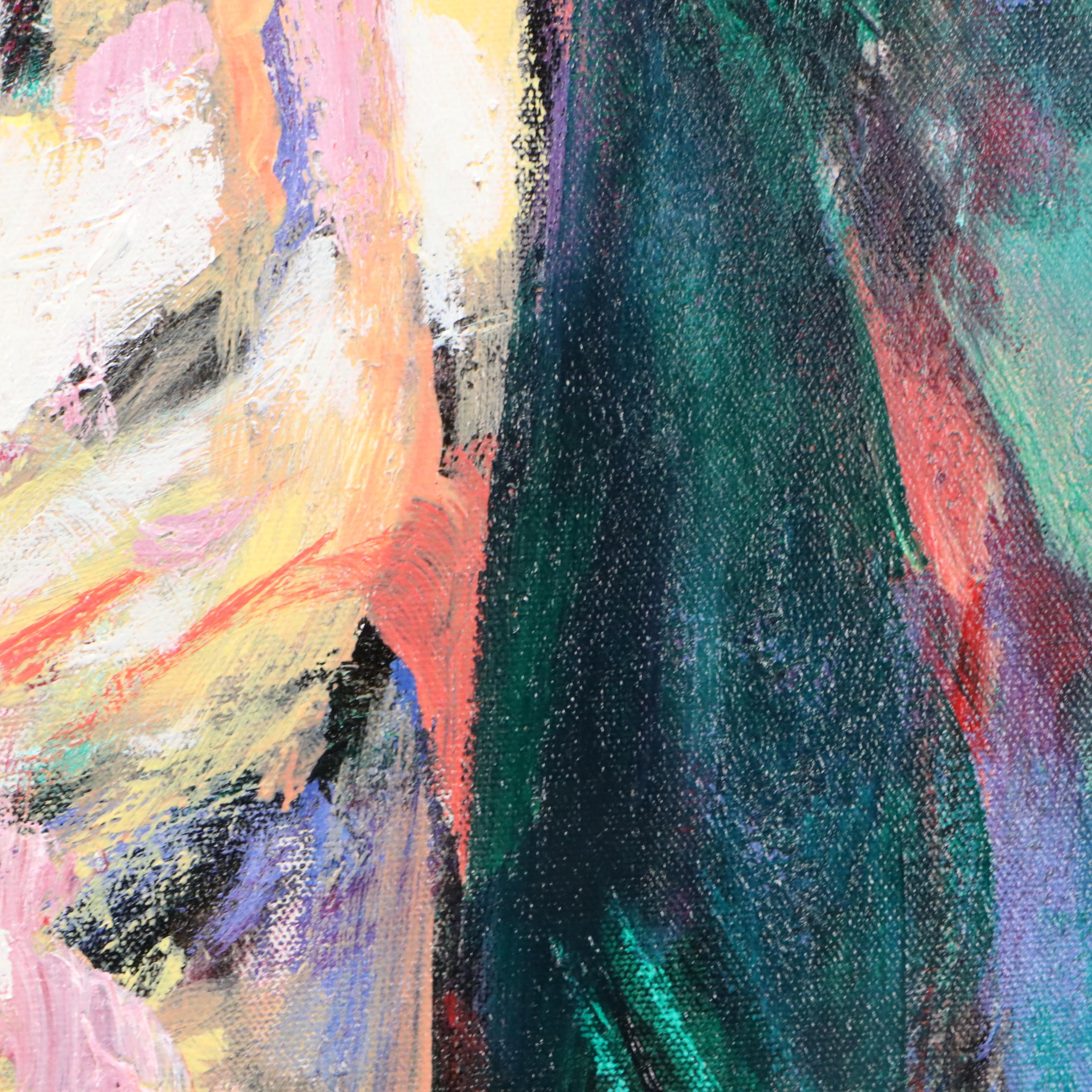 Robert Berkshire Abstract Expressionist Oil Painting