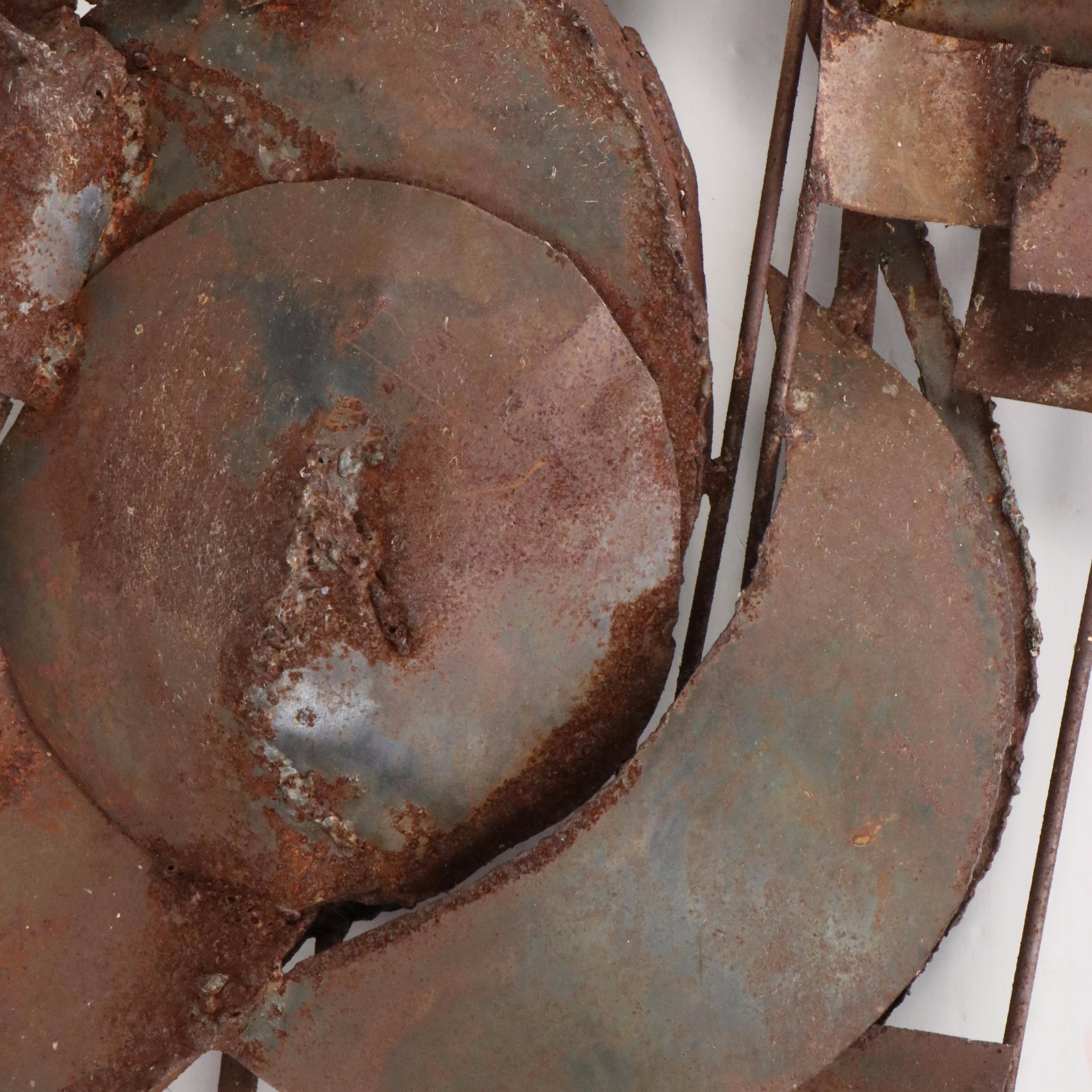 Ivy Ridge Studios Figural Steel Wall Sculpture, Late 20th Century