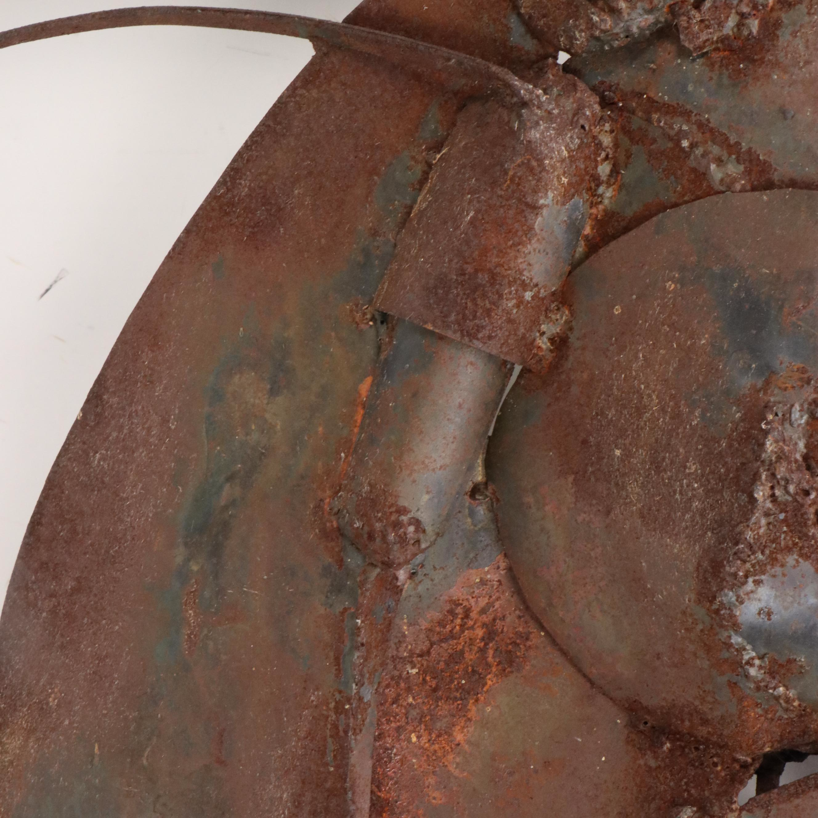 Ivy Ridge Studios Figural Steel Wall Sculpture, Late 20th Century