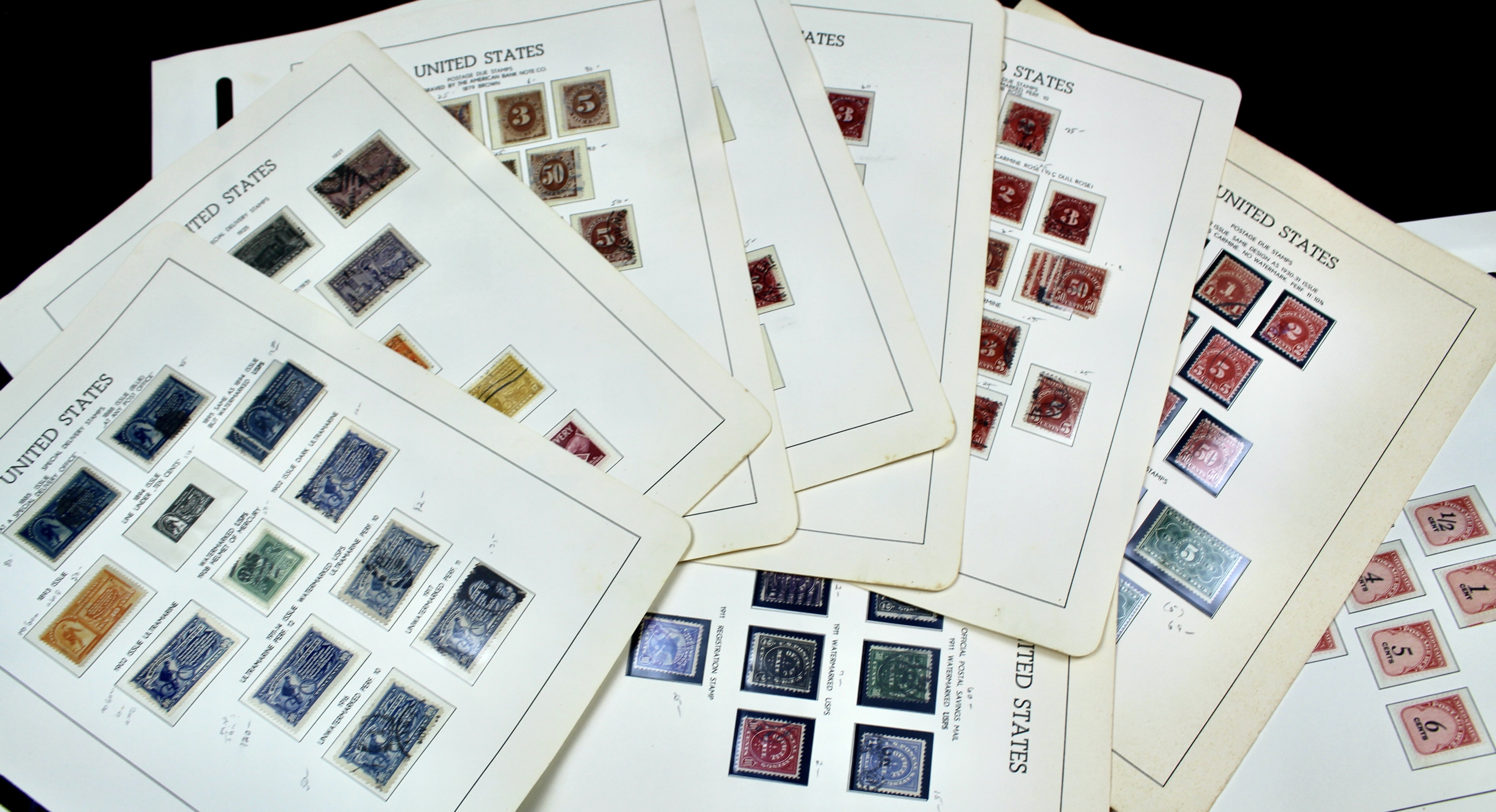 Back of the Book U.S. Postage Stamp Collection