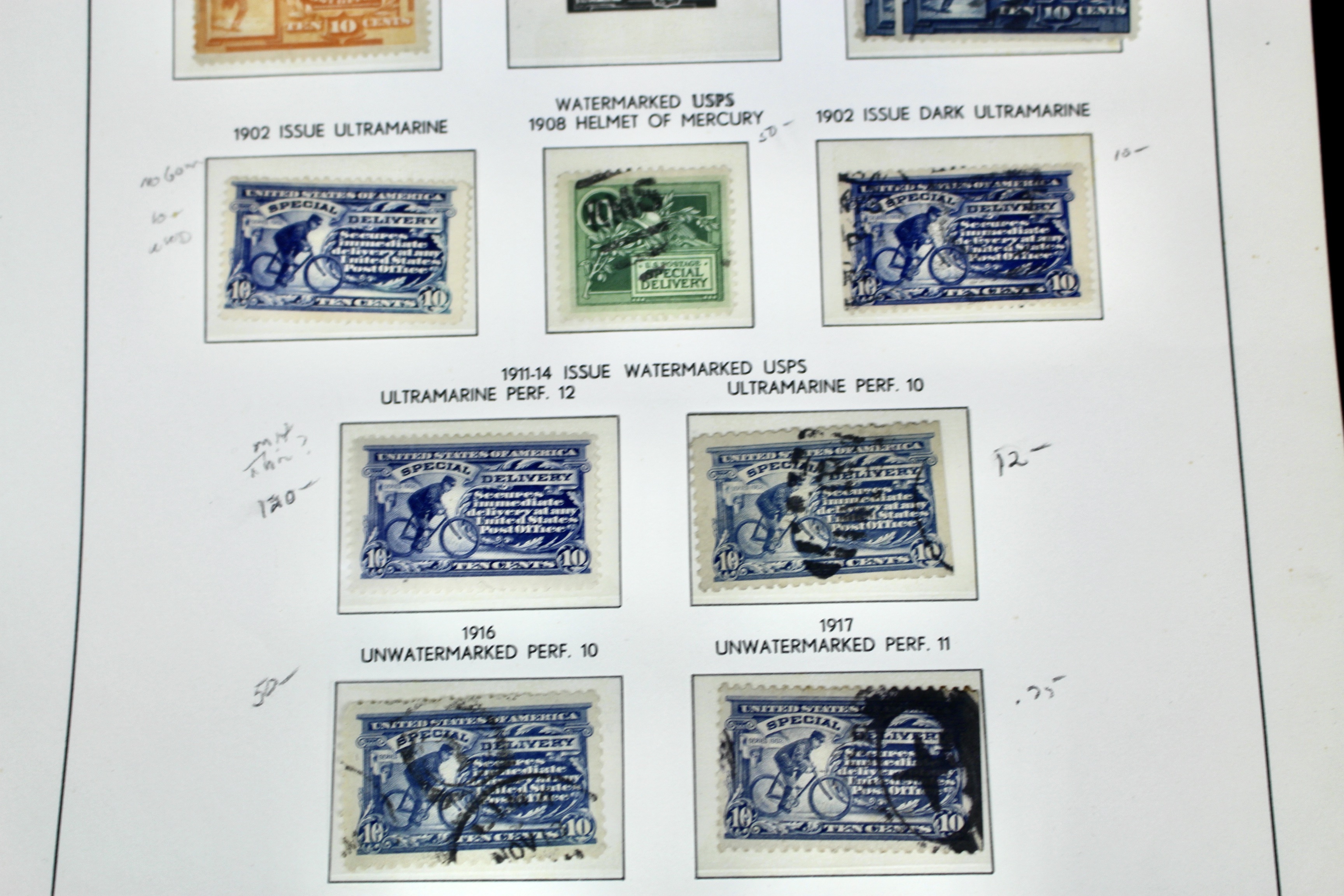 Back of the Book U.S. Postage Stamp Collection