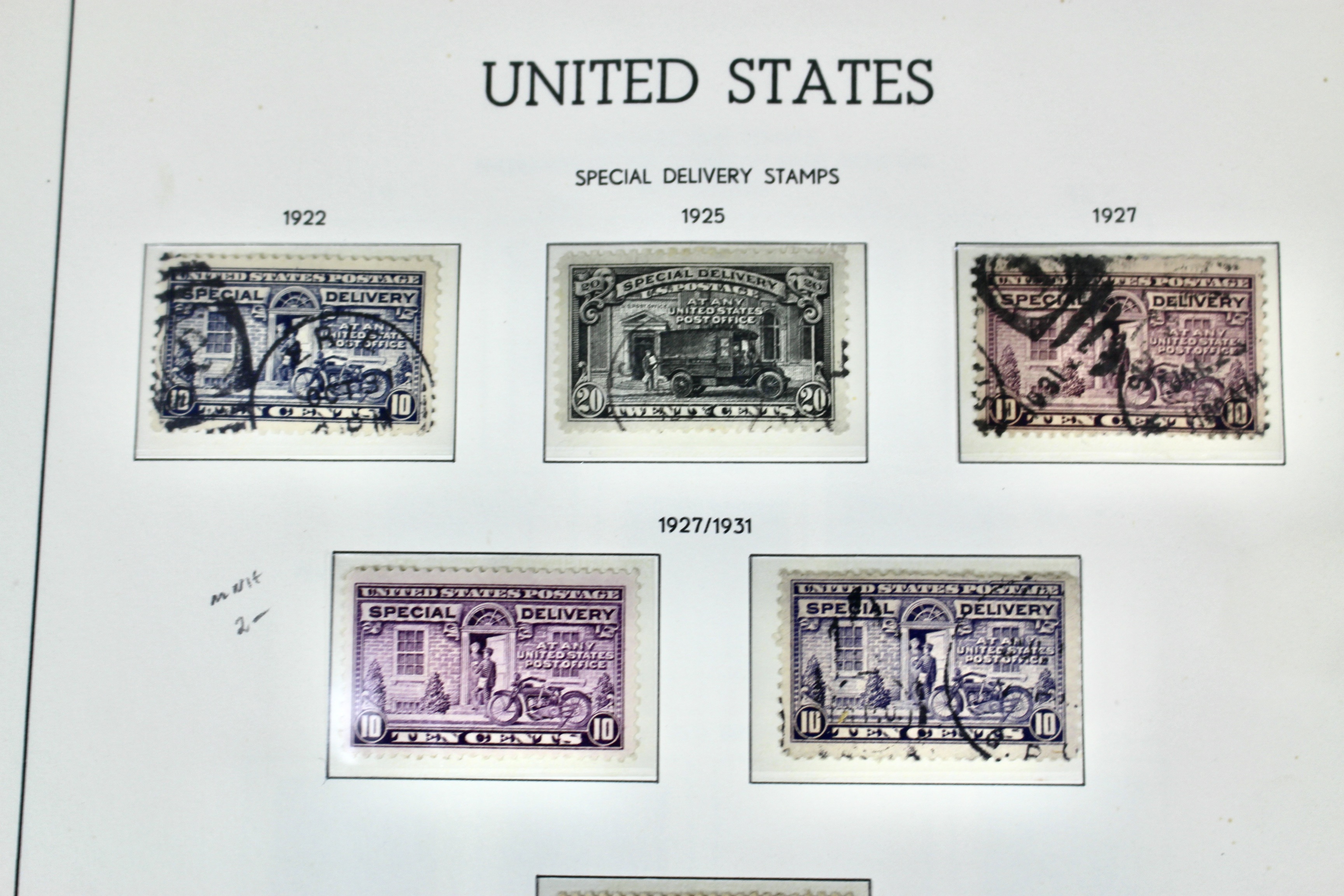Back of the Book U.S. Postage Stamp Collection