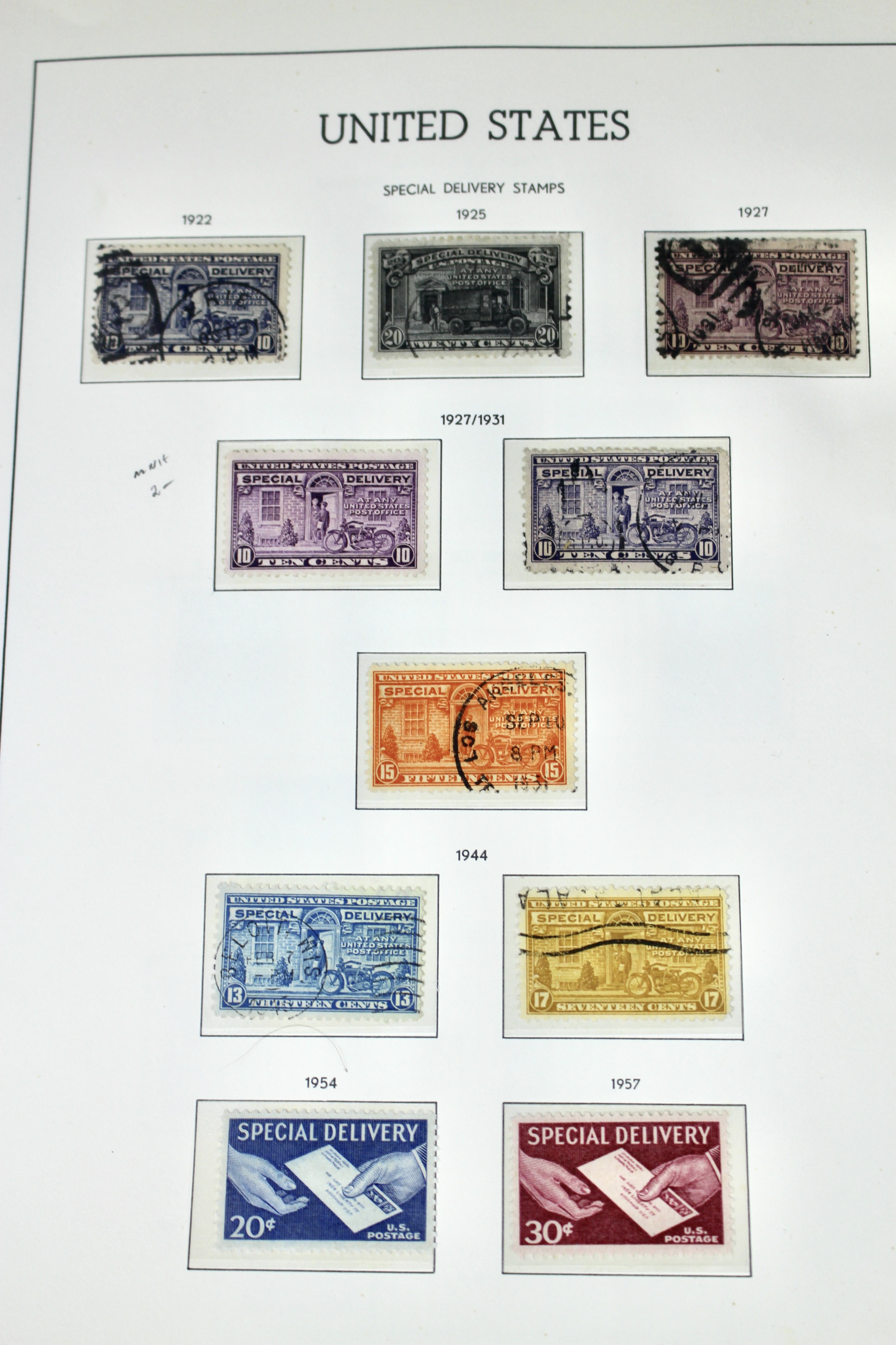 Back of the Book U.S. Postage Stamp Collection
