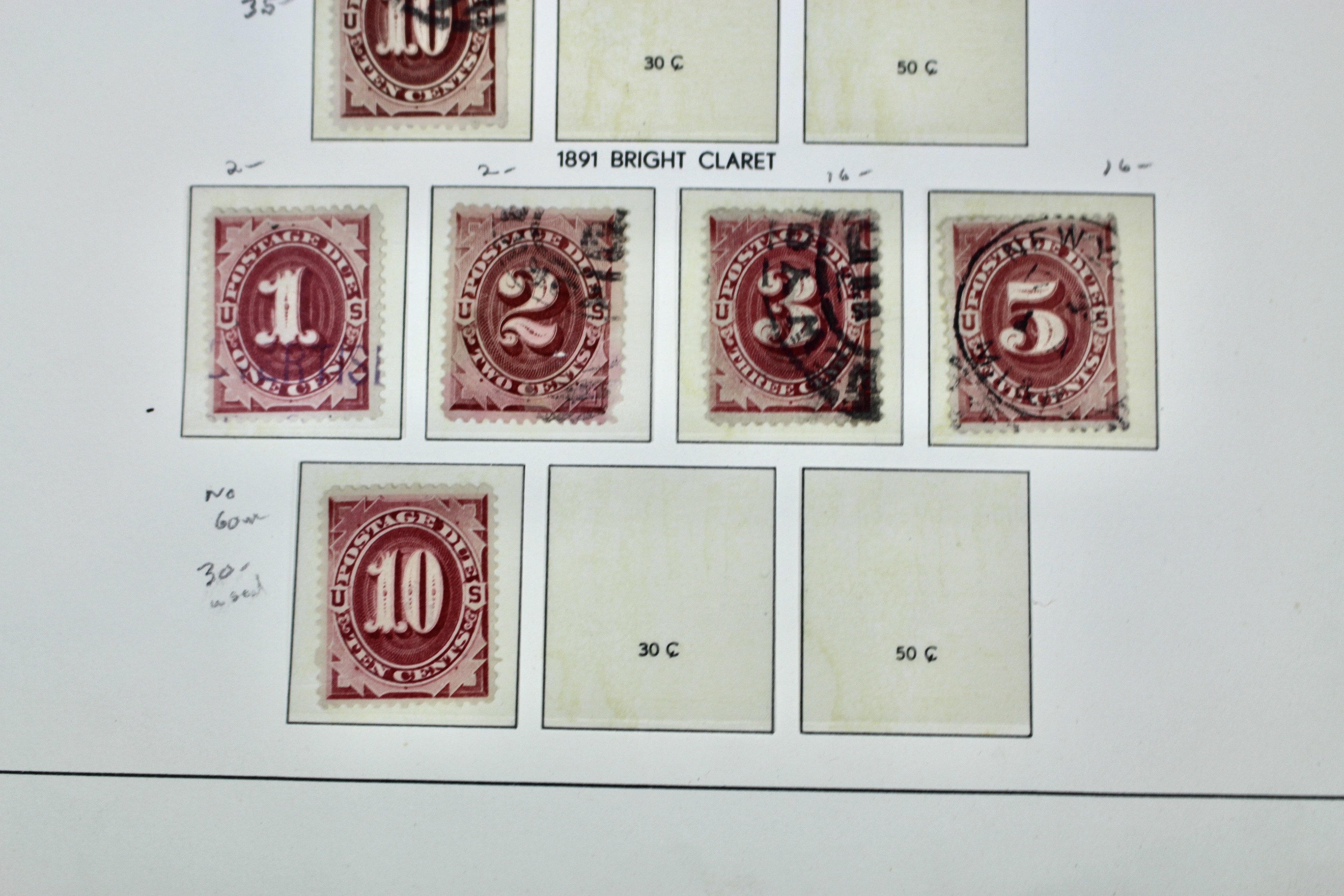Back of the Book U.S. Postage Stamp Collection