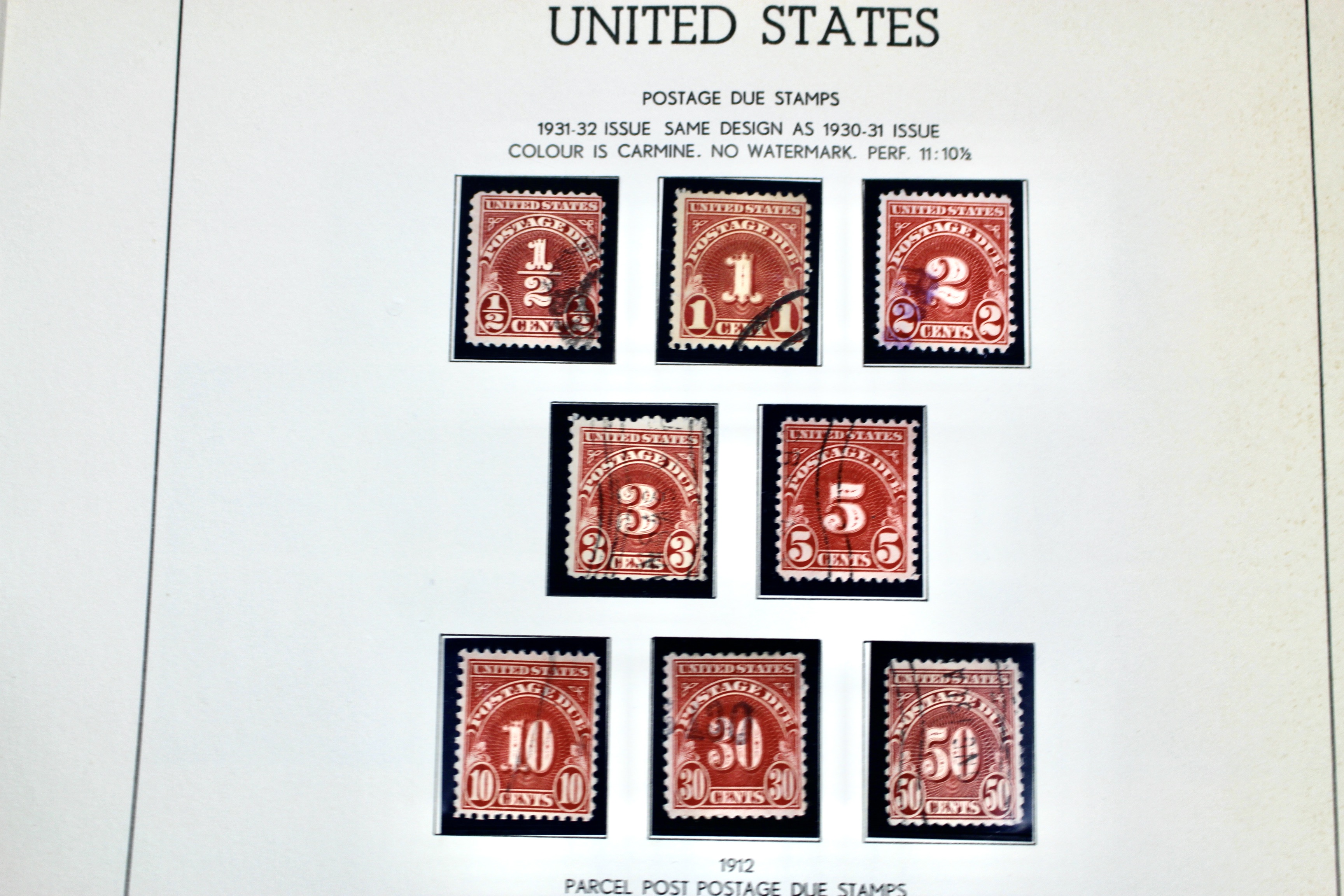 Back of the Book U.S. Postage Stamp Collection