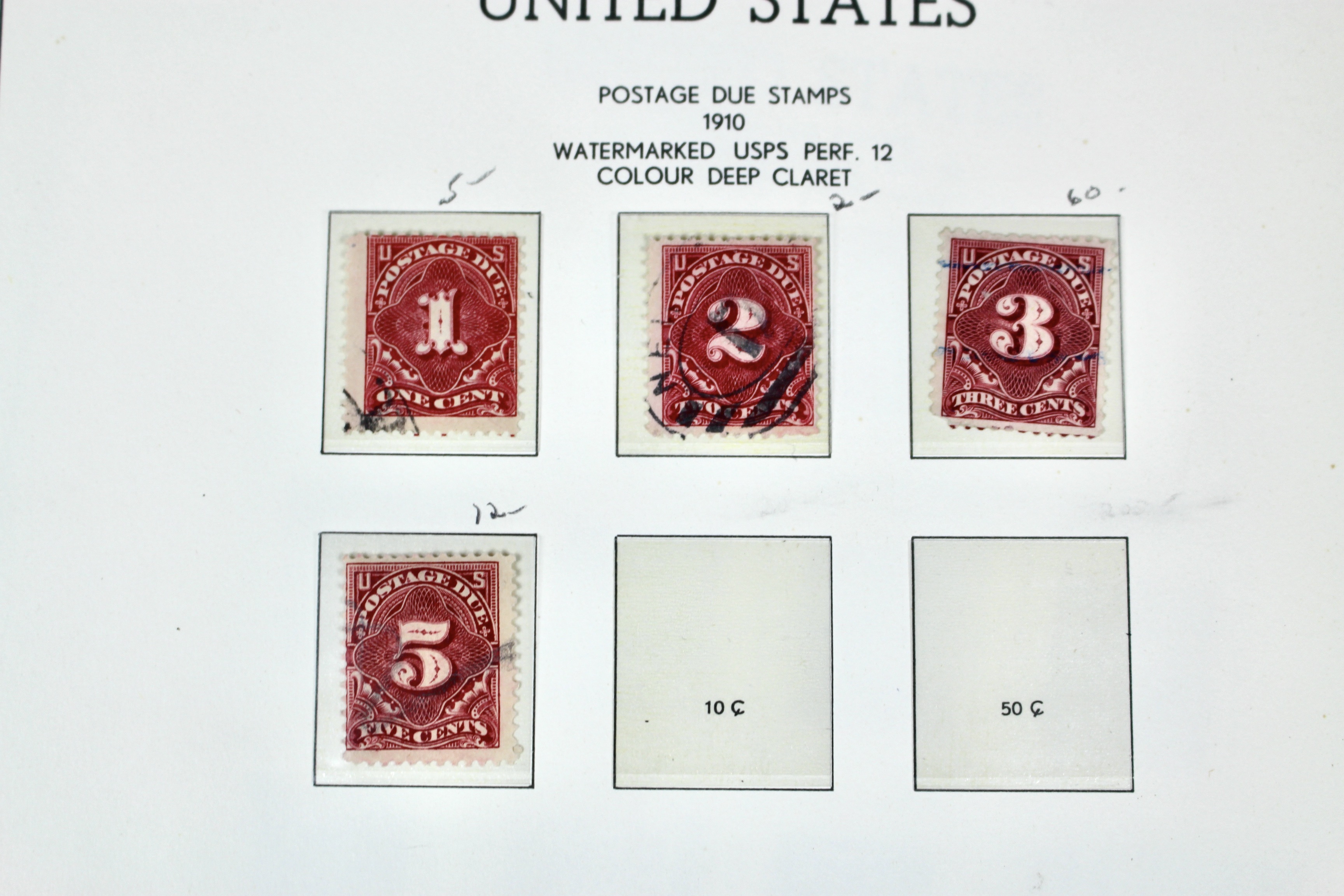 Back of the Book U.S. Postage Stamp Collection