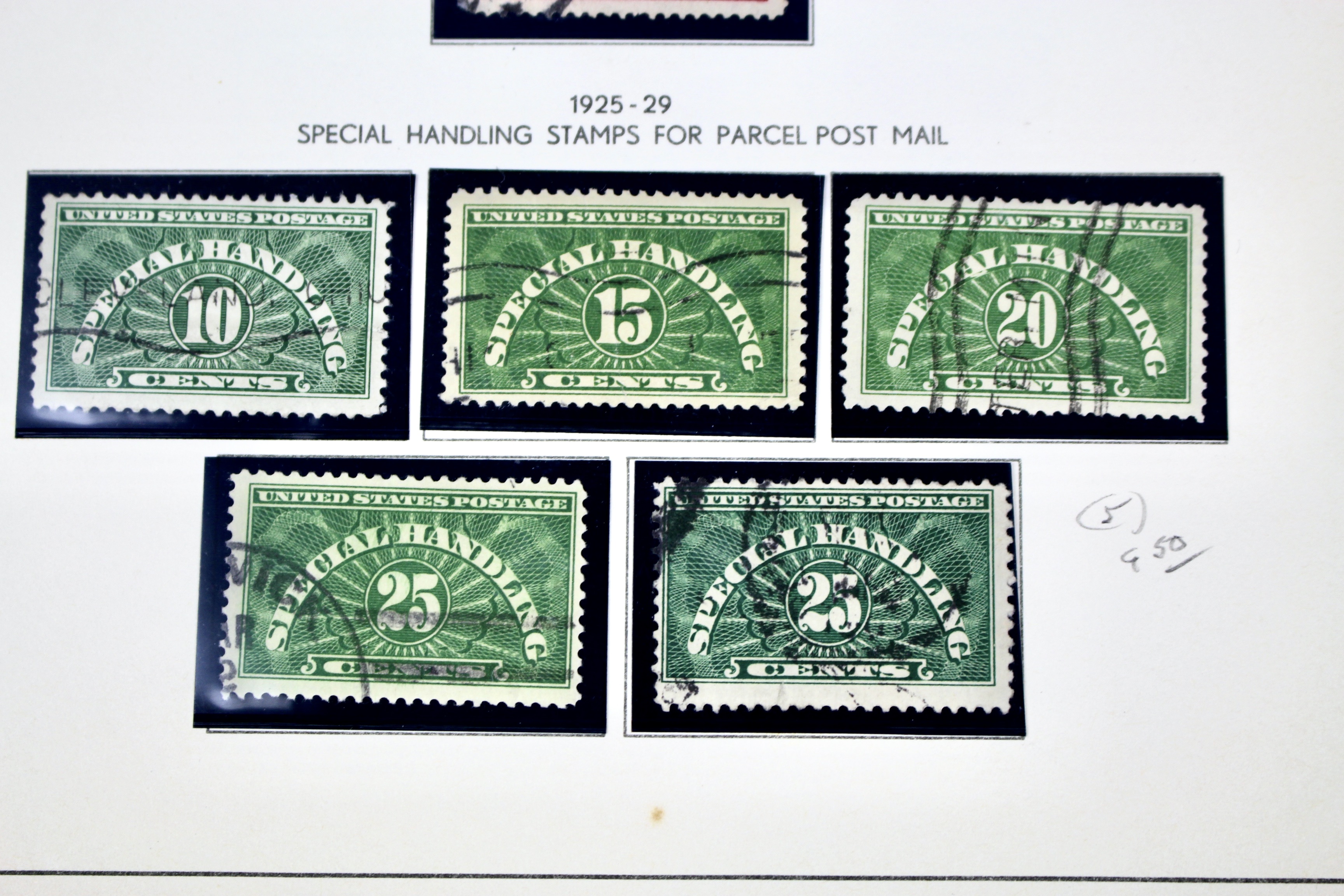 Back of the Book U.S. Postage Stamp Collection