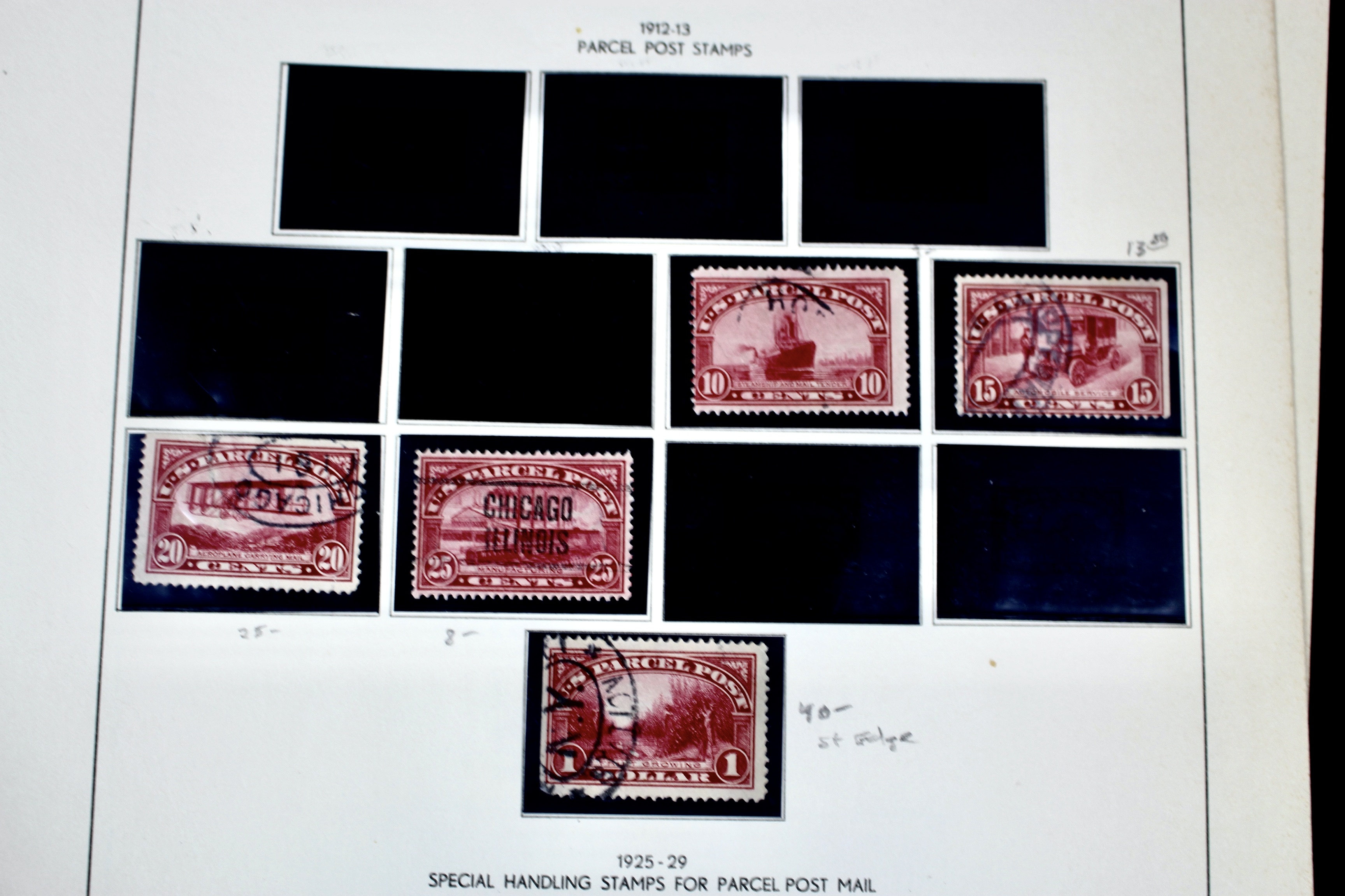 Back of the Book U.S. Postage Stamp Collection