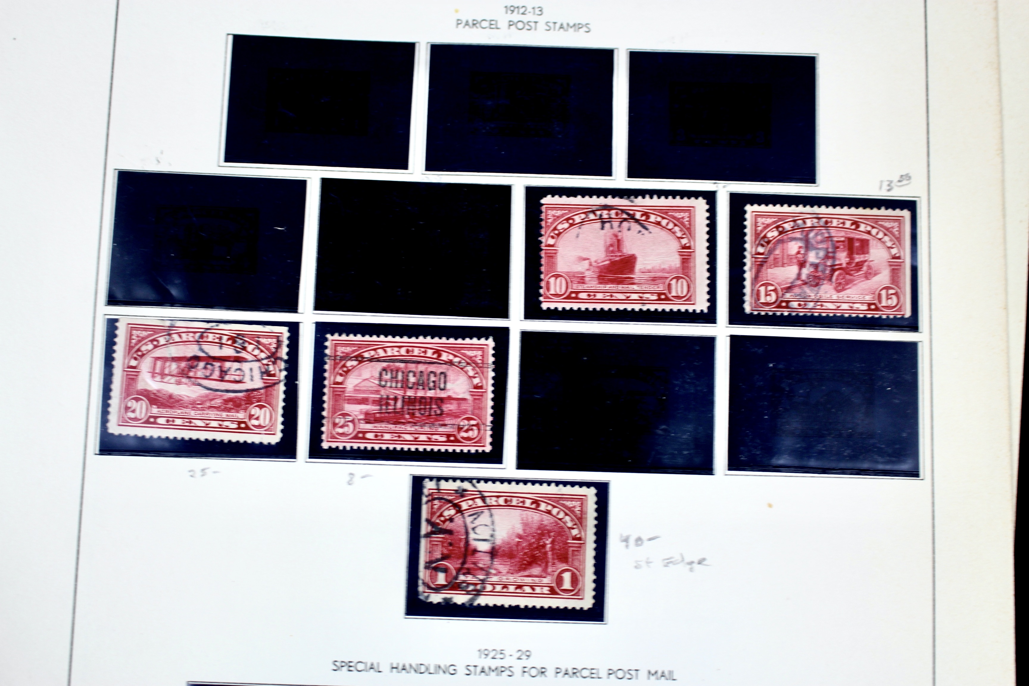 Back of the Book U.S. Postage Stamp Collection