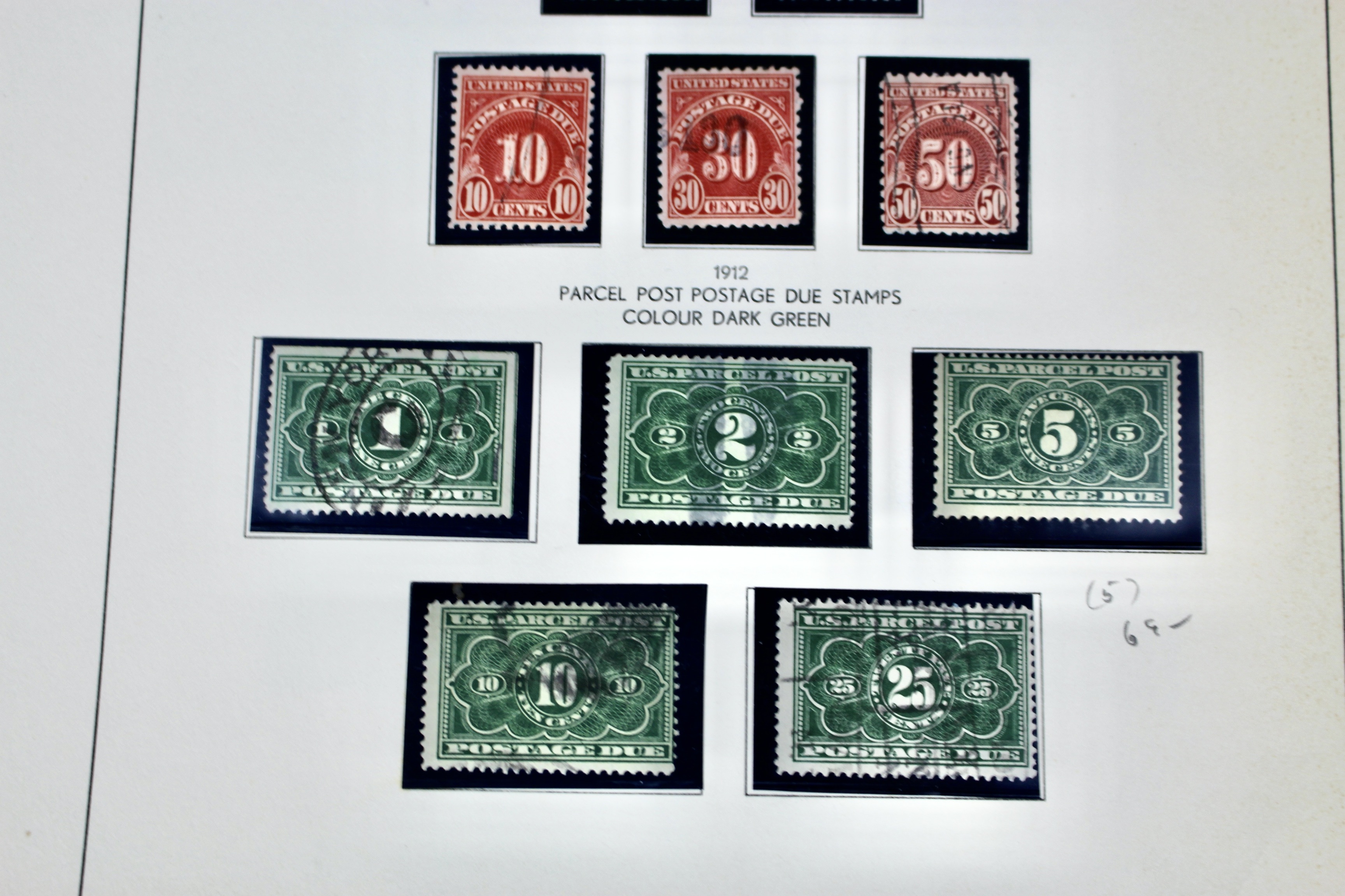 Back of the Book U.S. Postage Stamp Collection