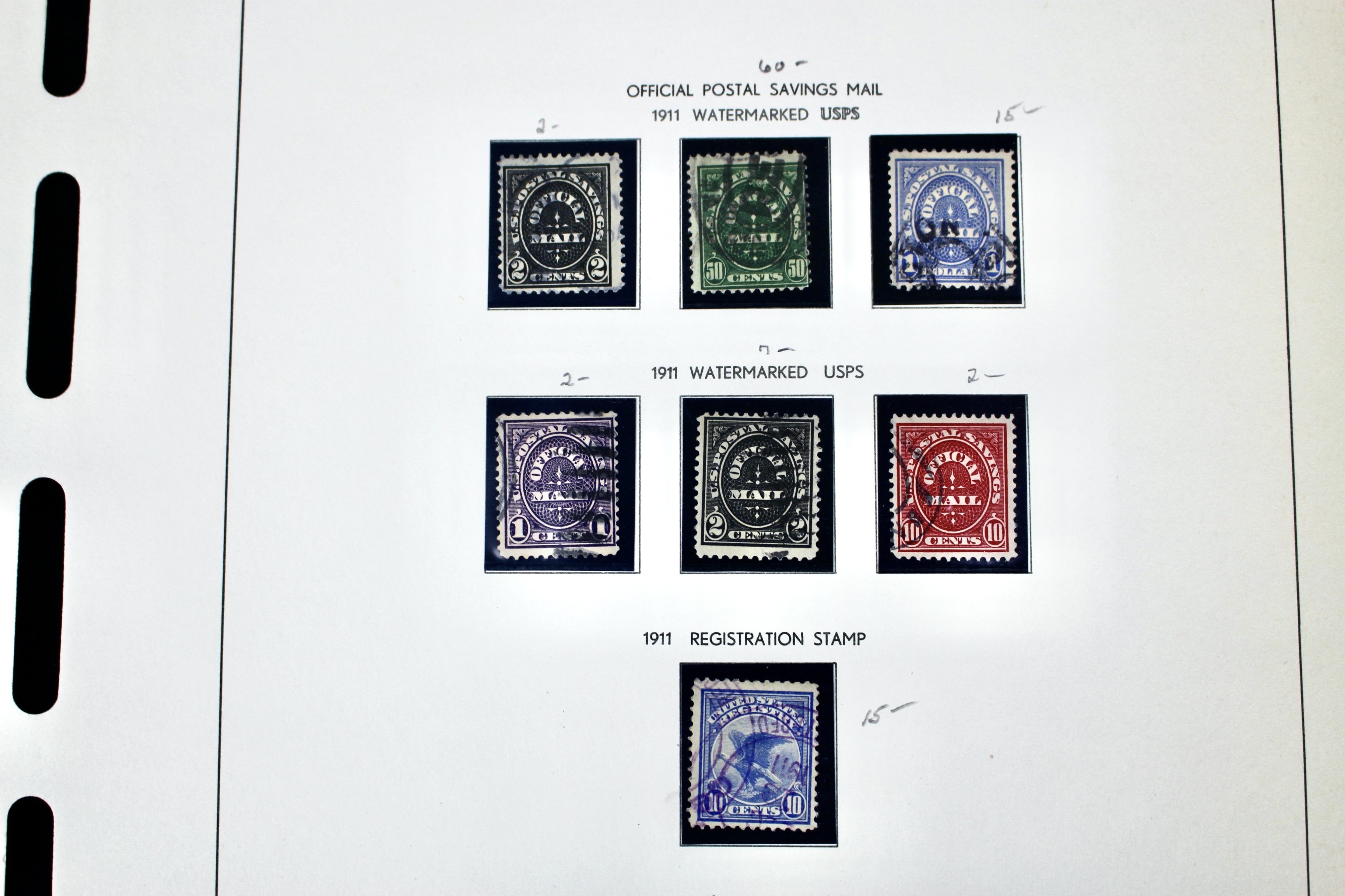 Back of the Book U.S. Postage Stamp Collection