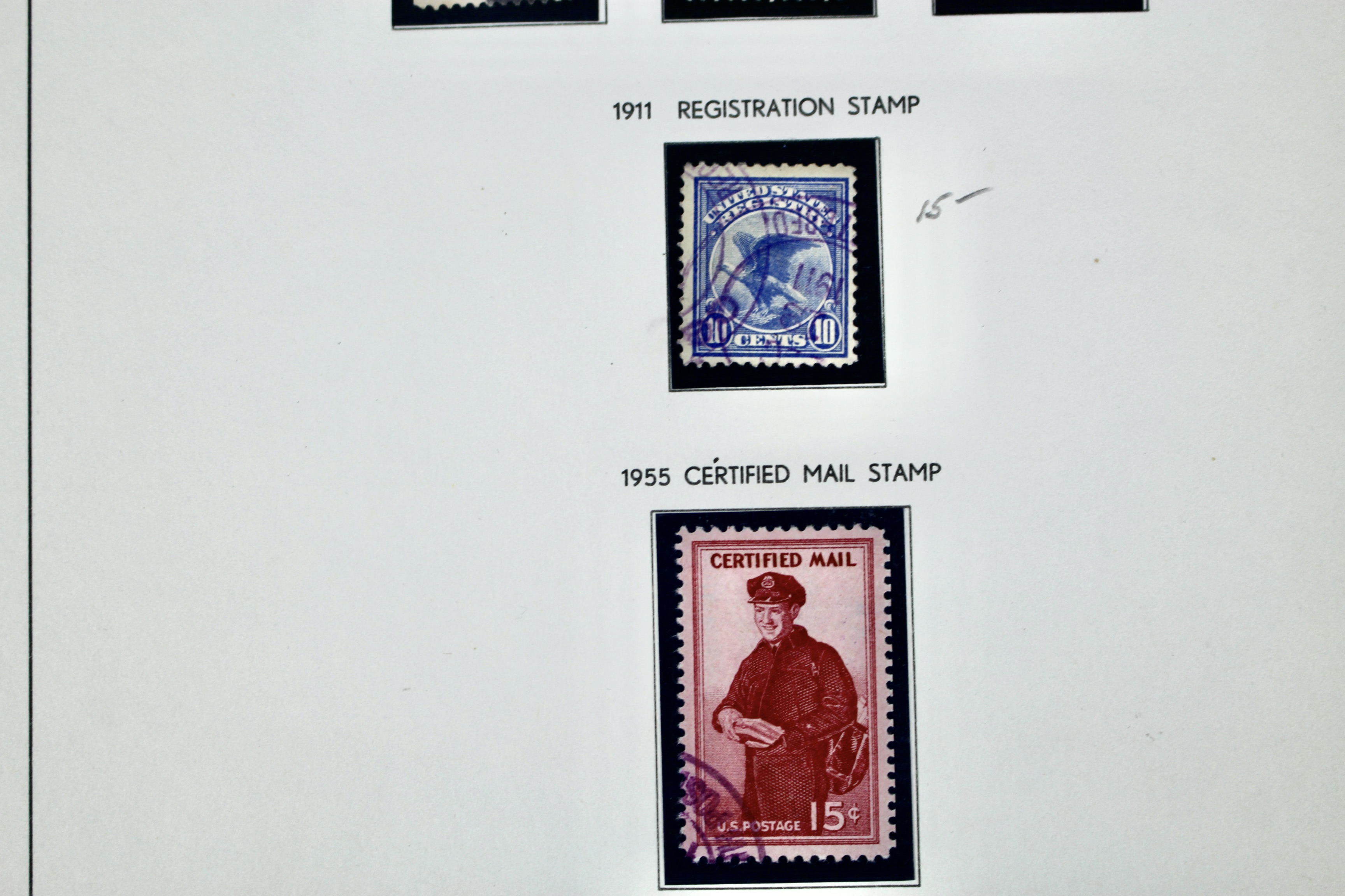 Back of the Book U.S. Postage Stamp Collection