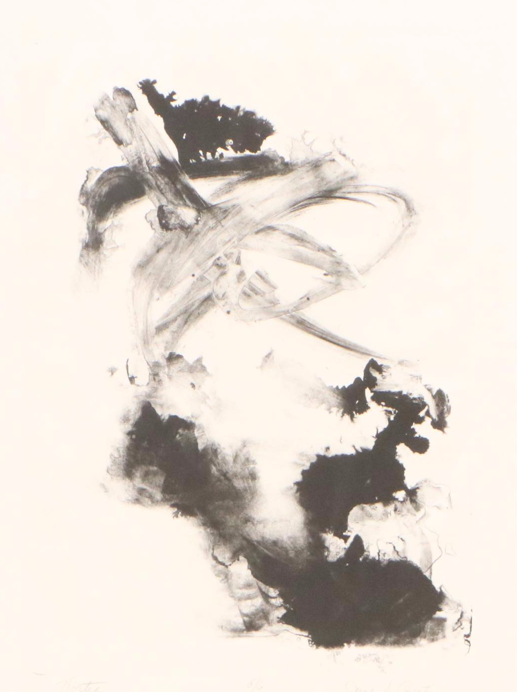 June Skowonski Onesti Abstract Lithograph "Vortex"