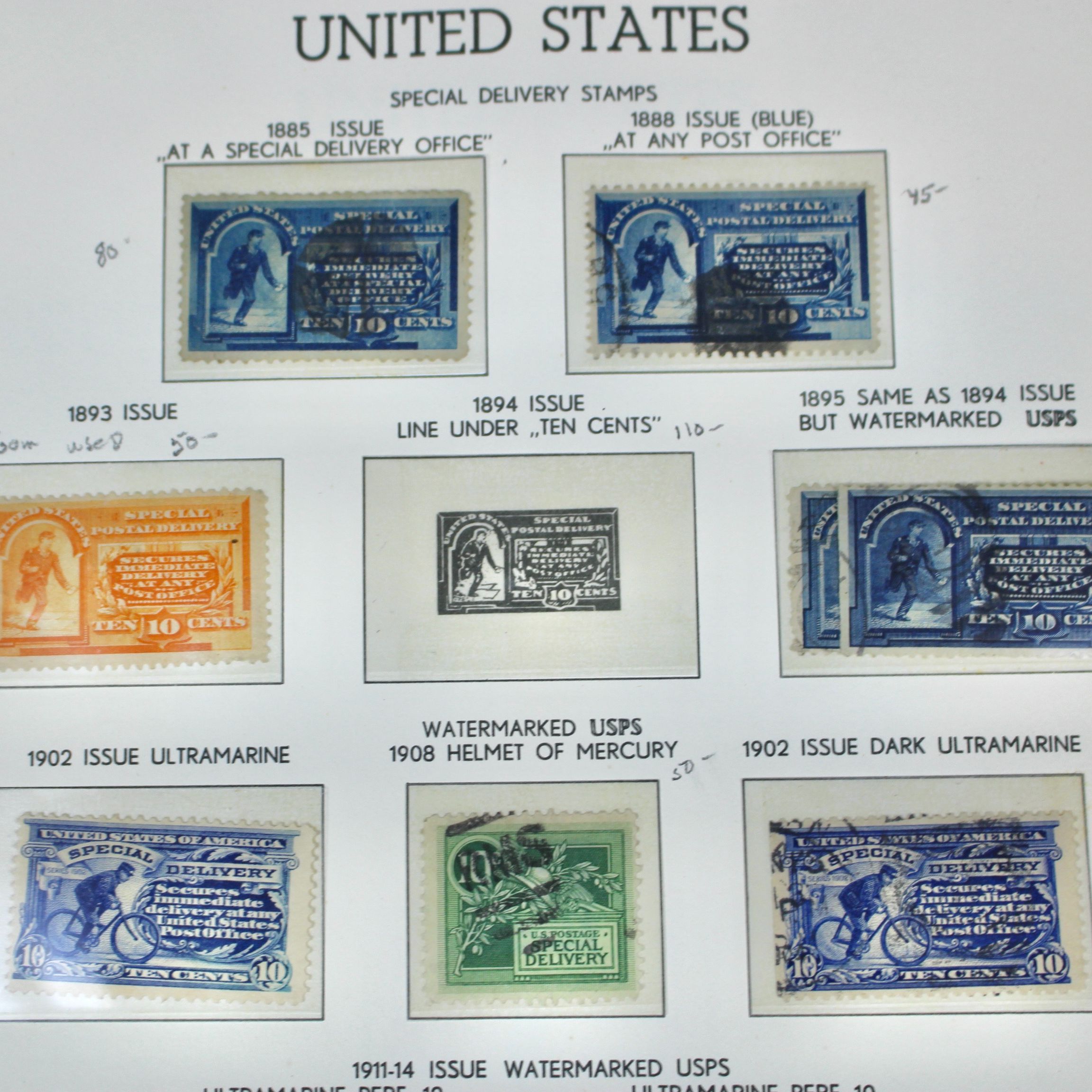 Back of the Book U.S. Postage Stamp Collection