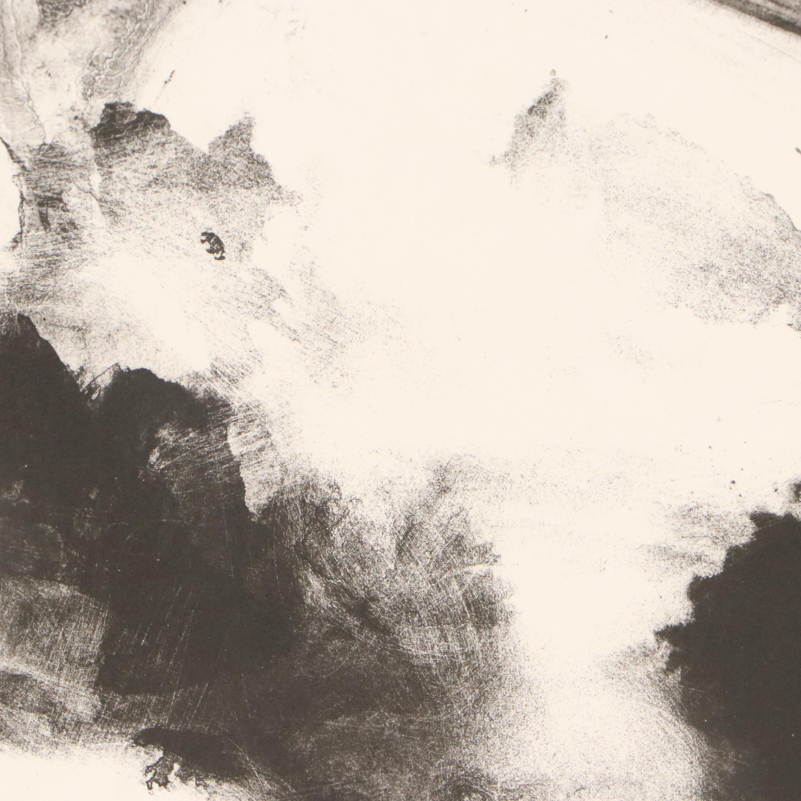 June Skowonski Onesti Abstract Lithograph "Vortex"