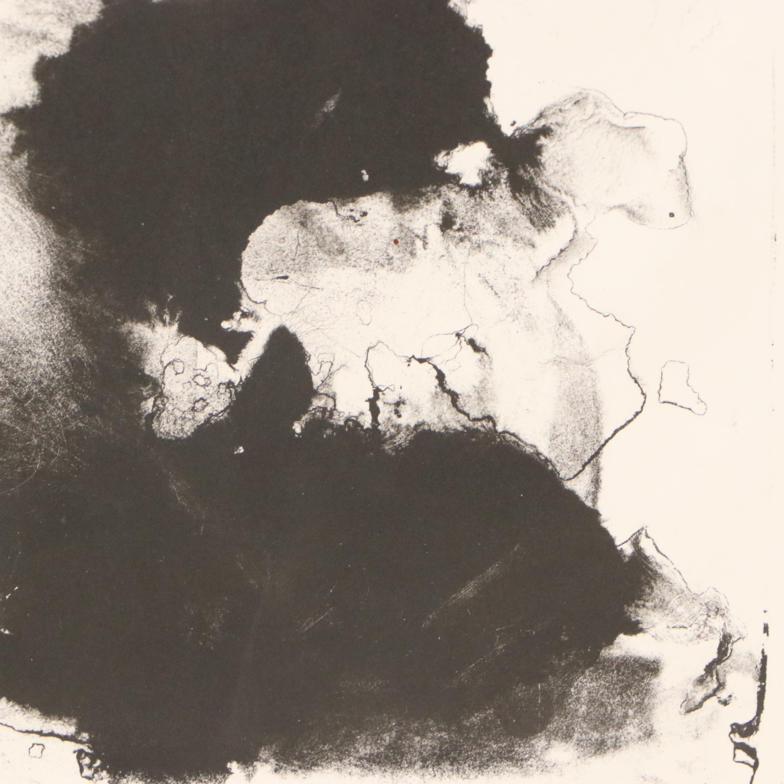 June Skowonski Onesti Abstract Lithograph "Vortex"