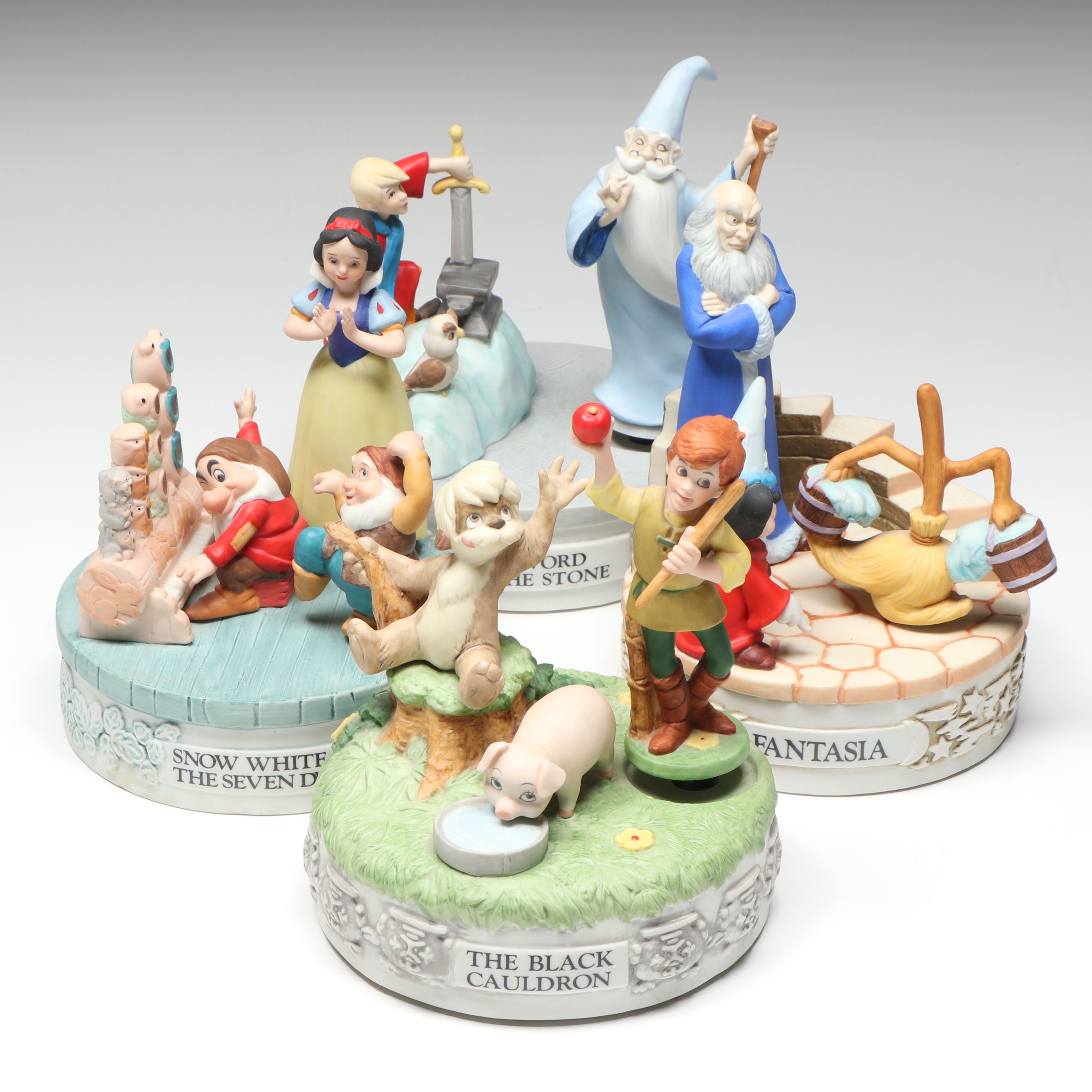 The Disney Collection "The Sword in the Stone" with More Disney Music Boxes