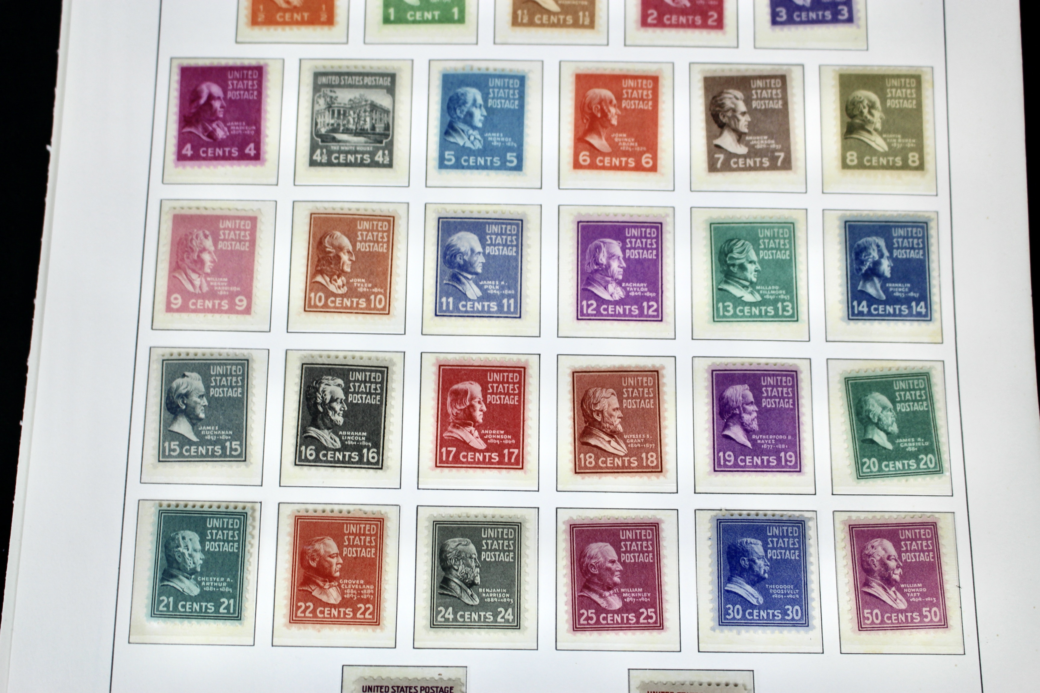 Two Complete Regular Issue Stamp Sets Through $5, 1938 and 1954, MNH